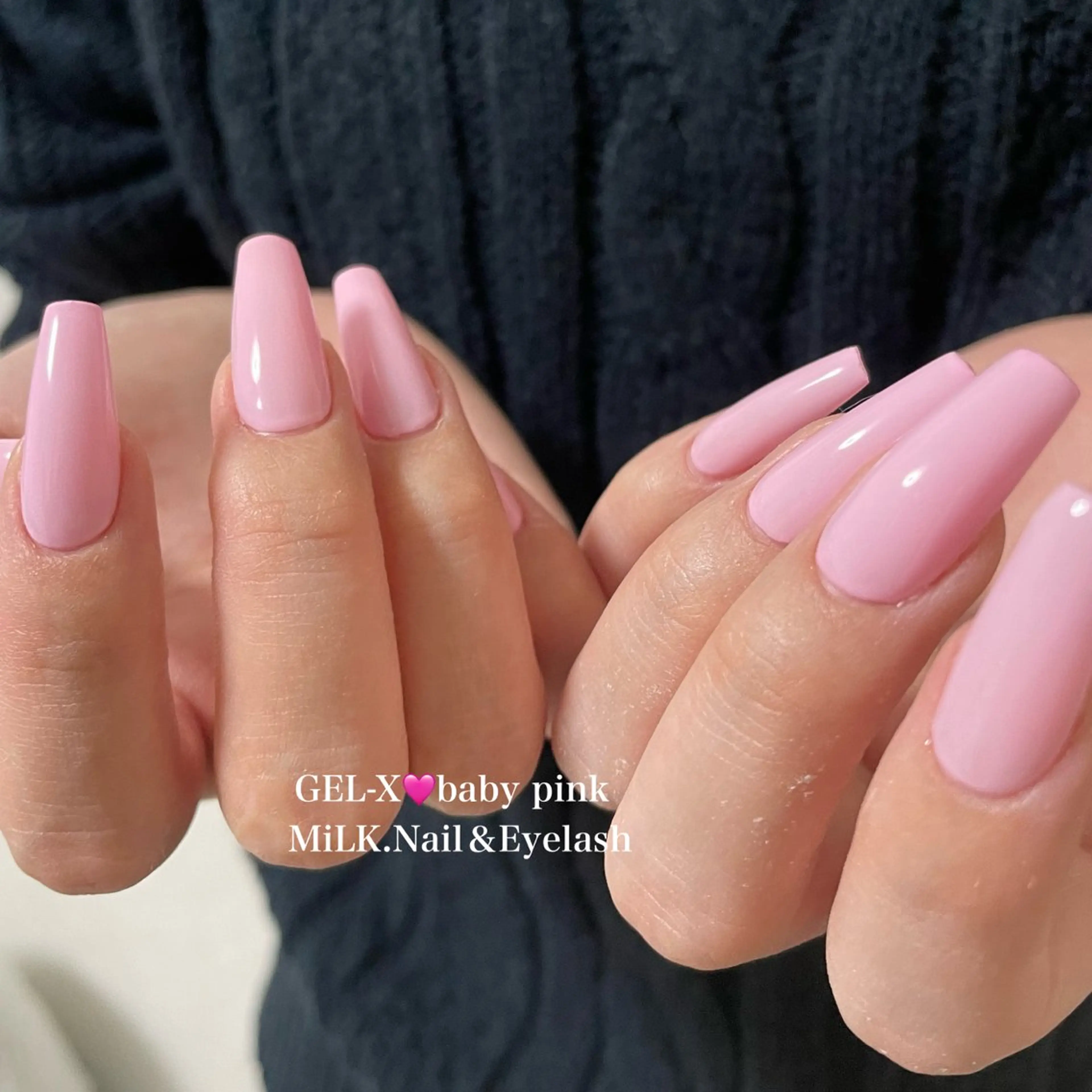 ネイル ワンカラーネイル ハンドネイル MiLK. Nail&Eyelash所属・MiLK. wakaのマツエク・マツパデザイン