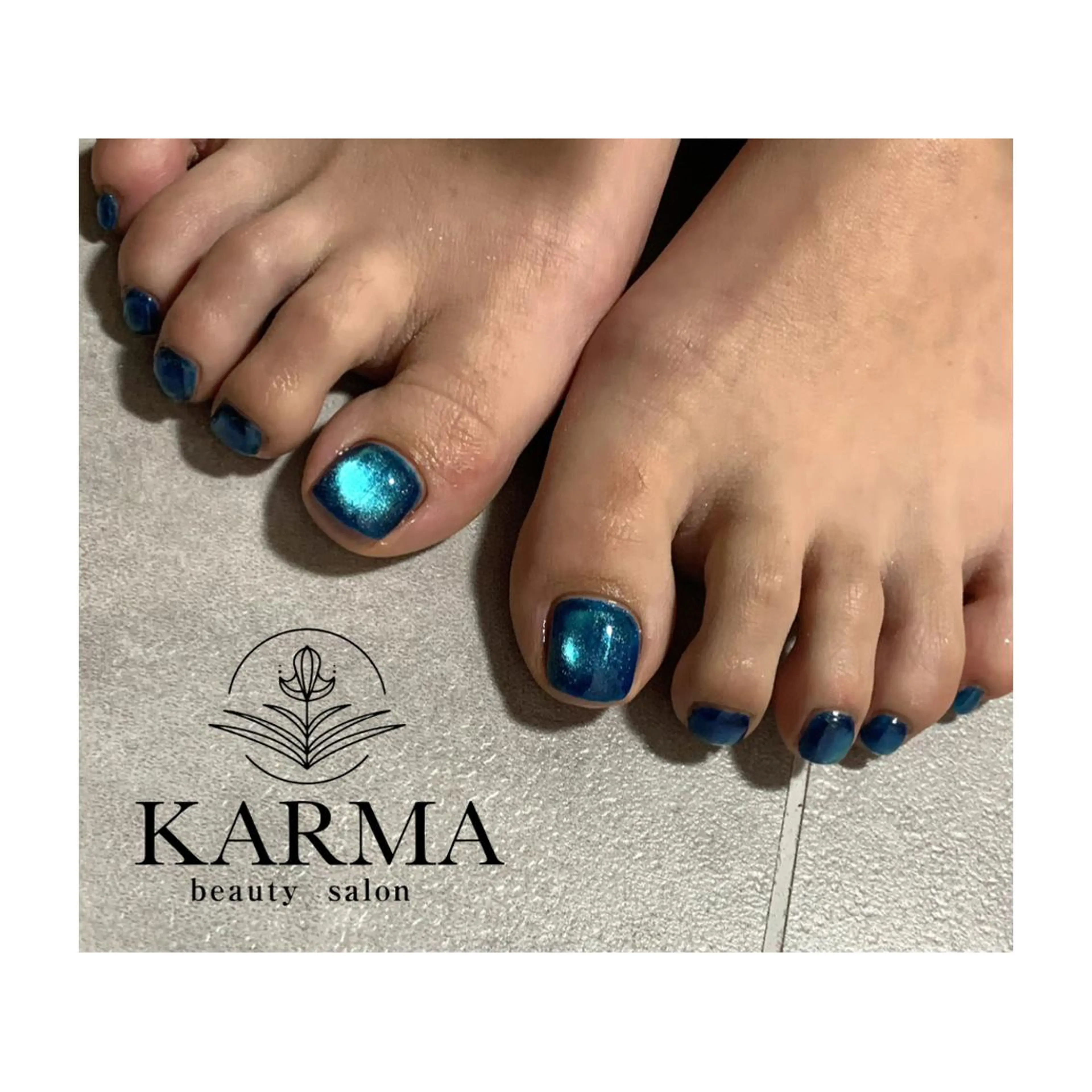 ネイル 氷ネイル・うるうるネイル マグネットネイル マグネットワンカラー ワンカラーネイル ハンドネイル KARMA salonのネイルデザイン