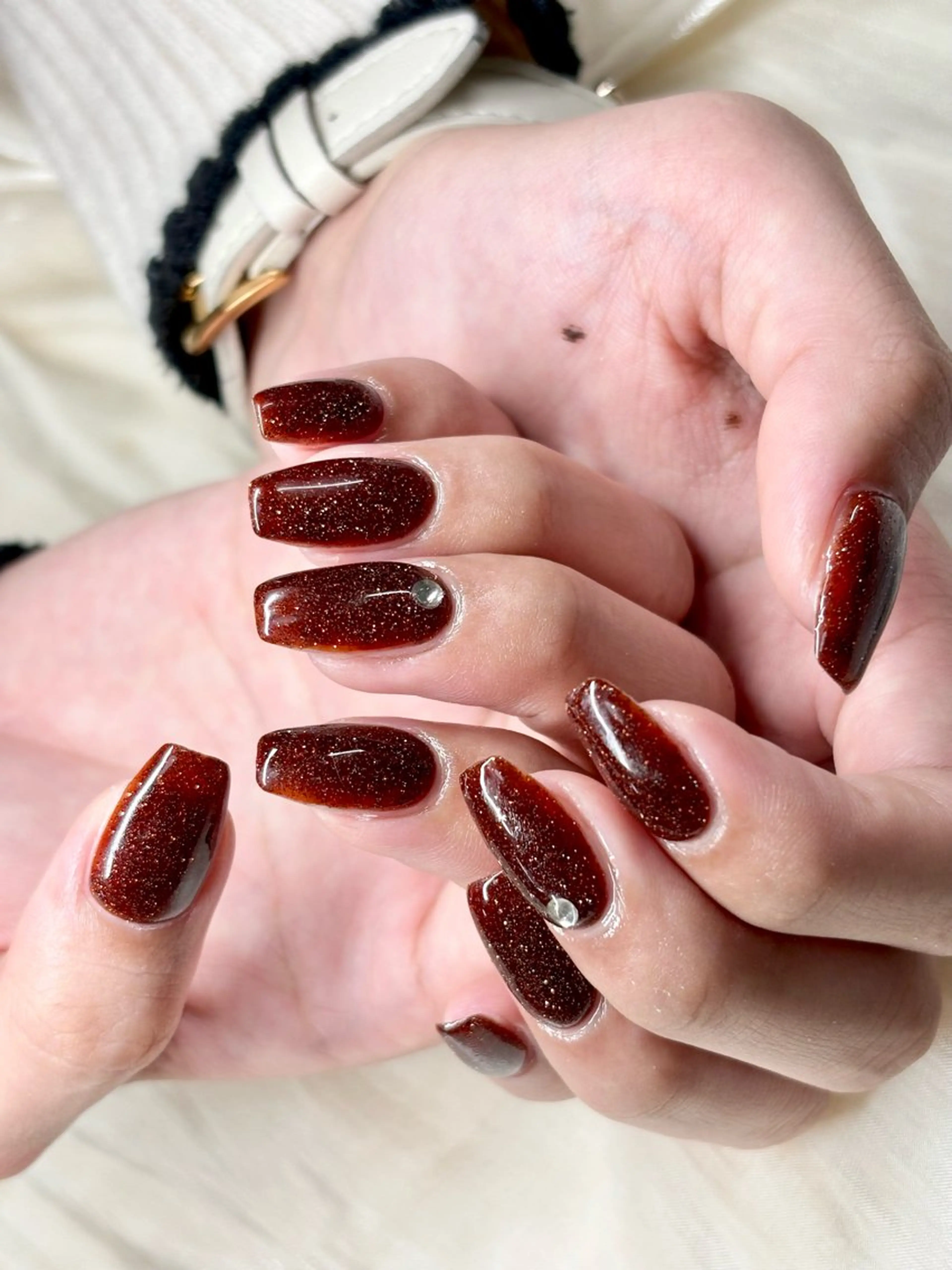 ネイル フラッシュネイル ワンカラーネイル N.KIRARI hanaのネイルデザイン