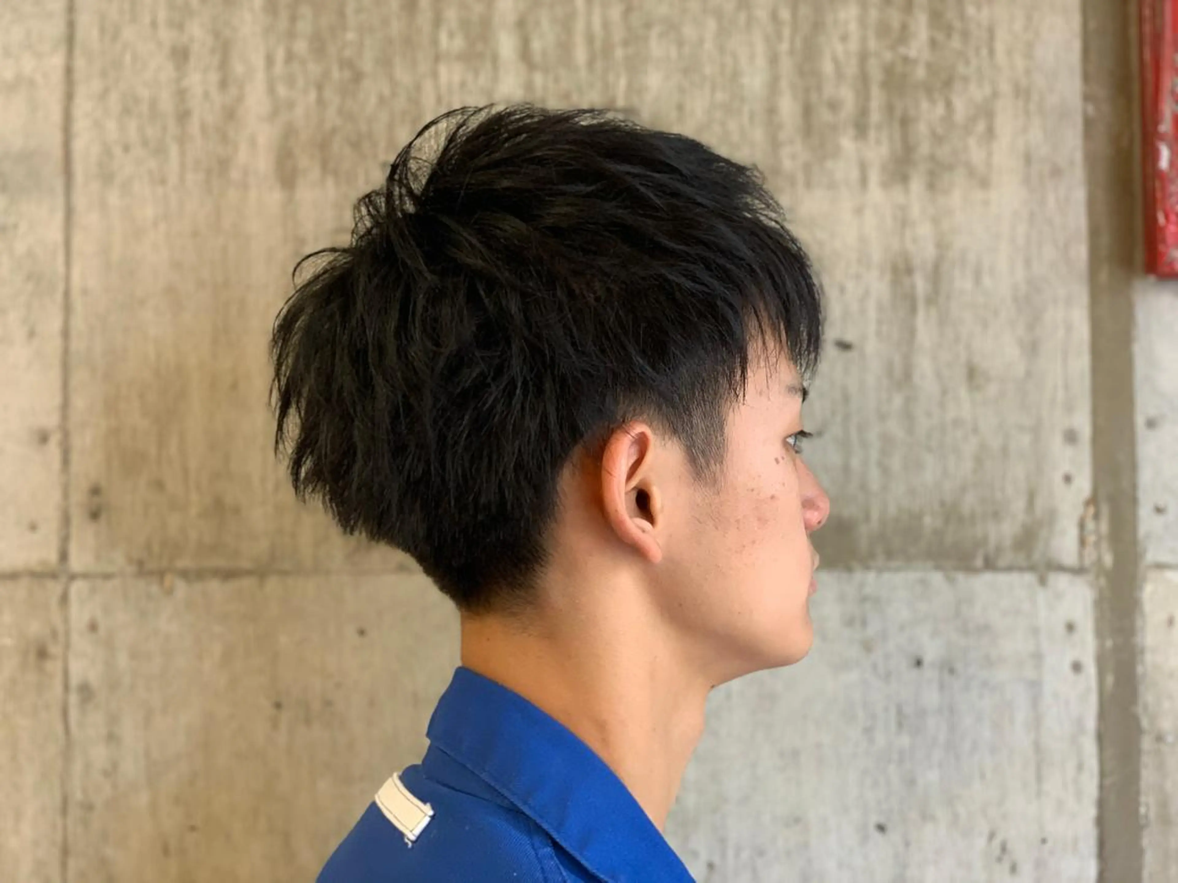 メンズ その他 ツイストスパイラル 波巻き🩵片平和香奈のヘアスタイル