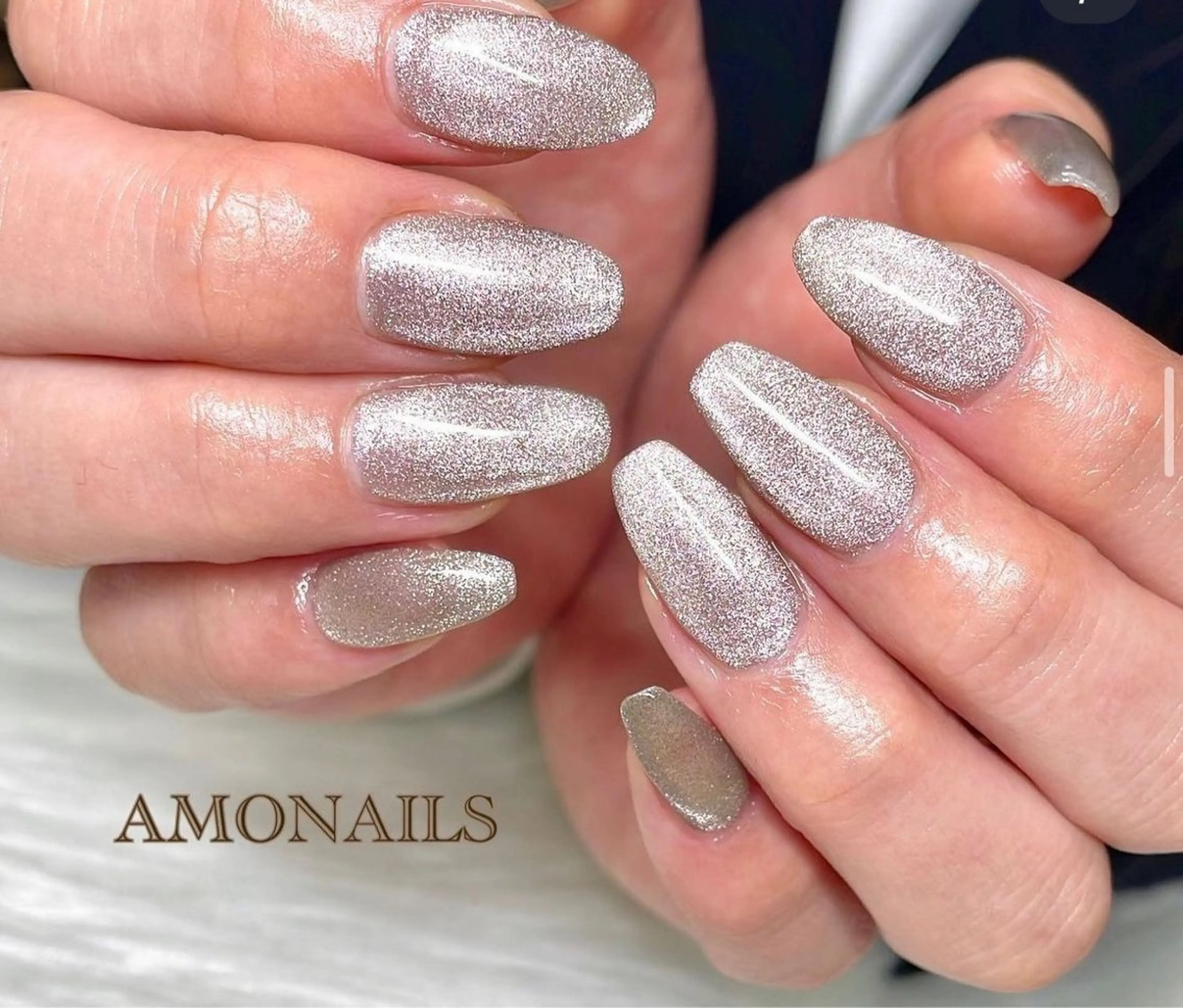 ネイル マグネットネイル シンプルネイル ハンドネイル フットネイル AMONAILS *.のネイルデザイン