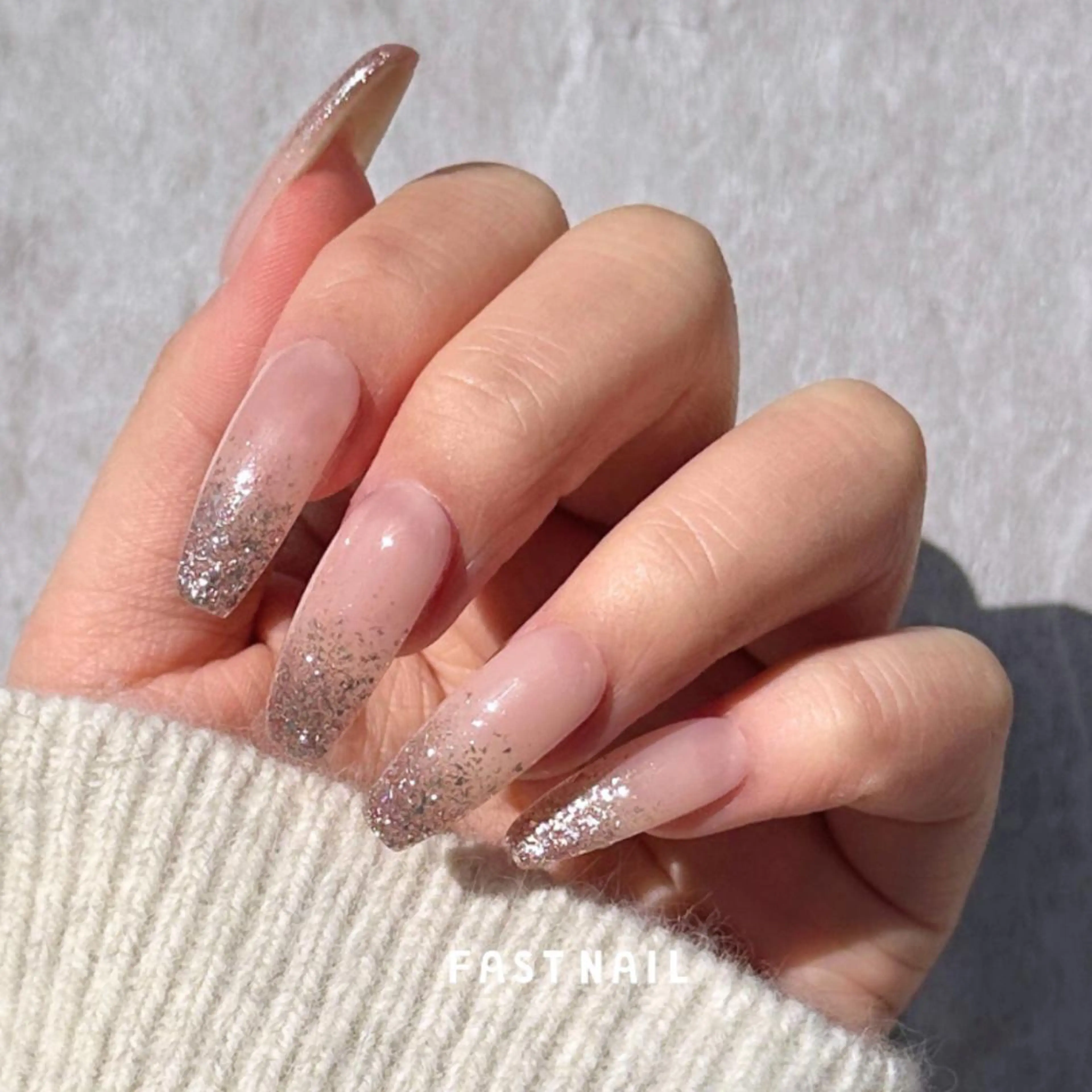 ネイル ジェルネイル ラメ(グリッター) ラメグラデーション ワンカラーネイル パラジェル ハンドネイル FASTNAIL 上野店のネイルデザイン