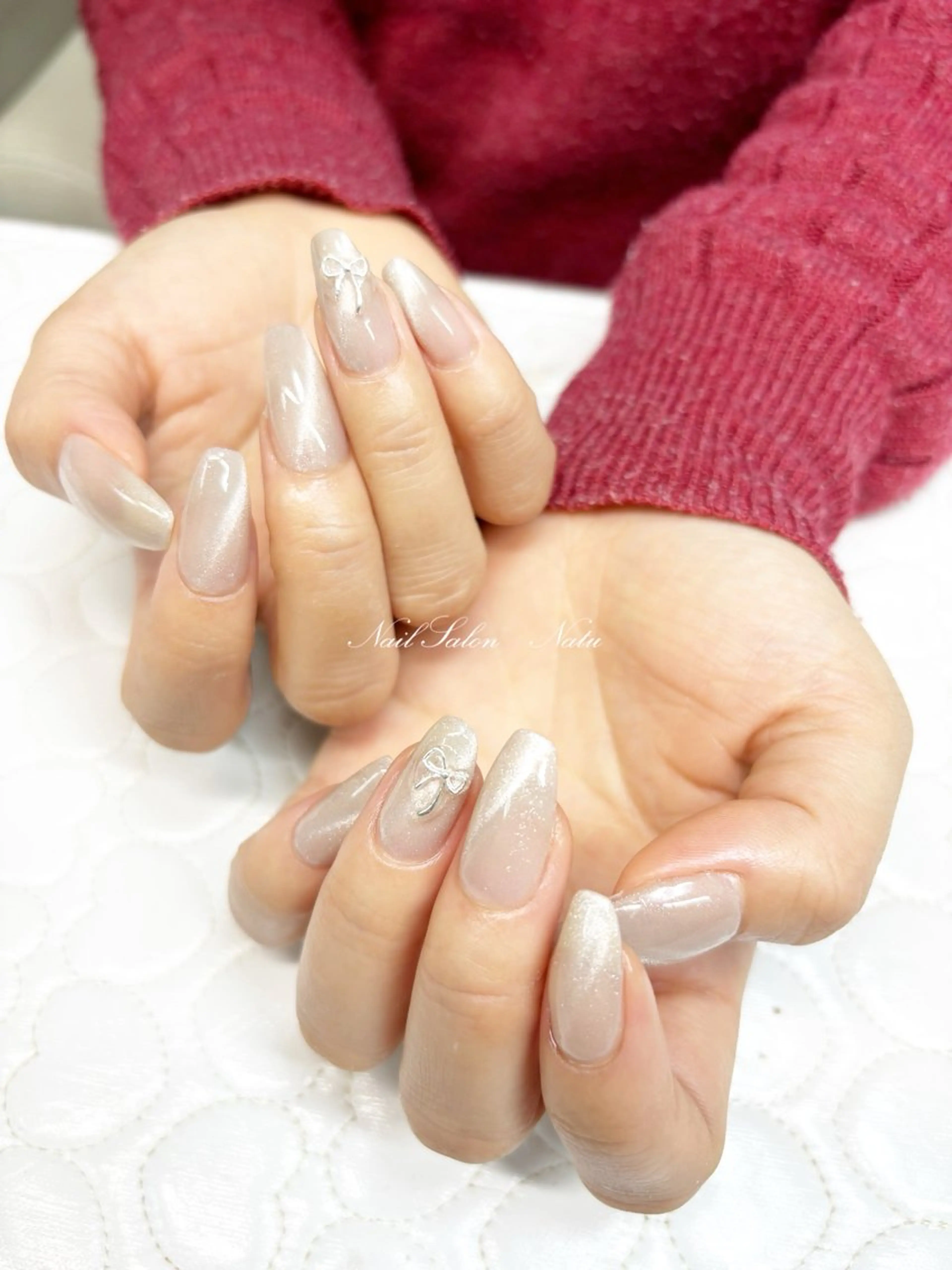 ネイル 長さ出し マグネットネイル ワンカラーネイル ネイルチップ nailsalon　 Natuのネイルデザイン
