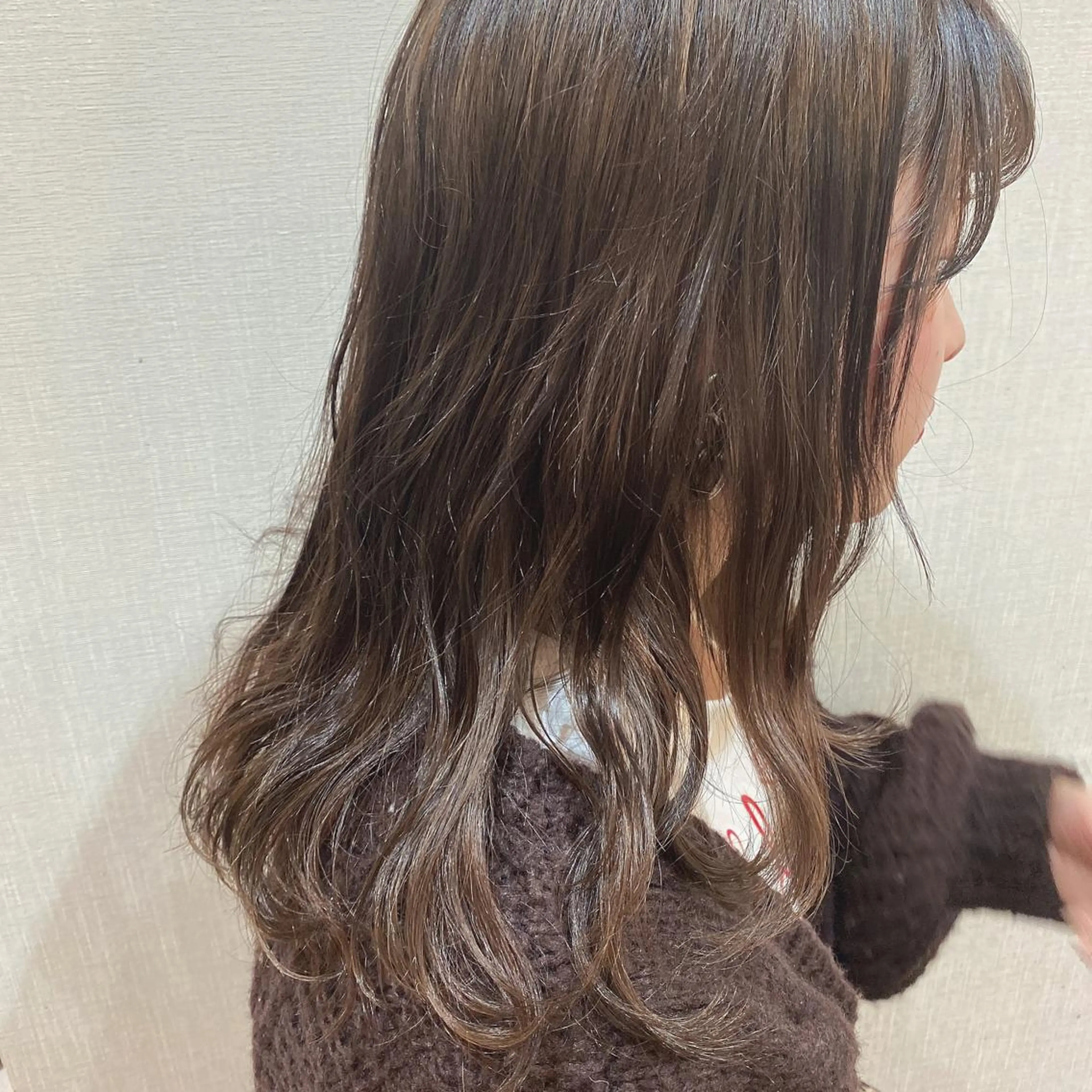 セミロング カラー ベージュカラー サロウィン浦和所属・愛されヘア/ 暖色カラー/まいこのヘアスタイル