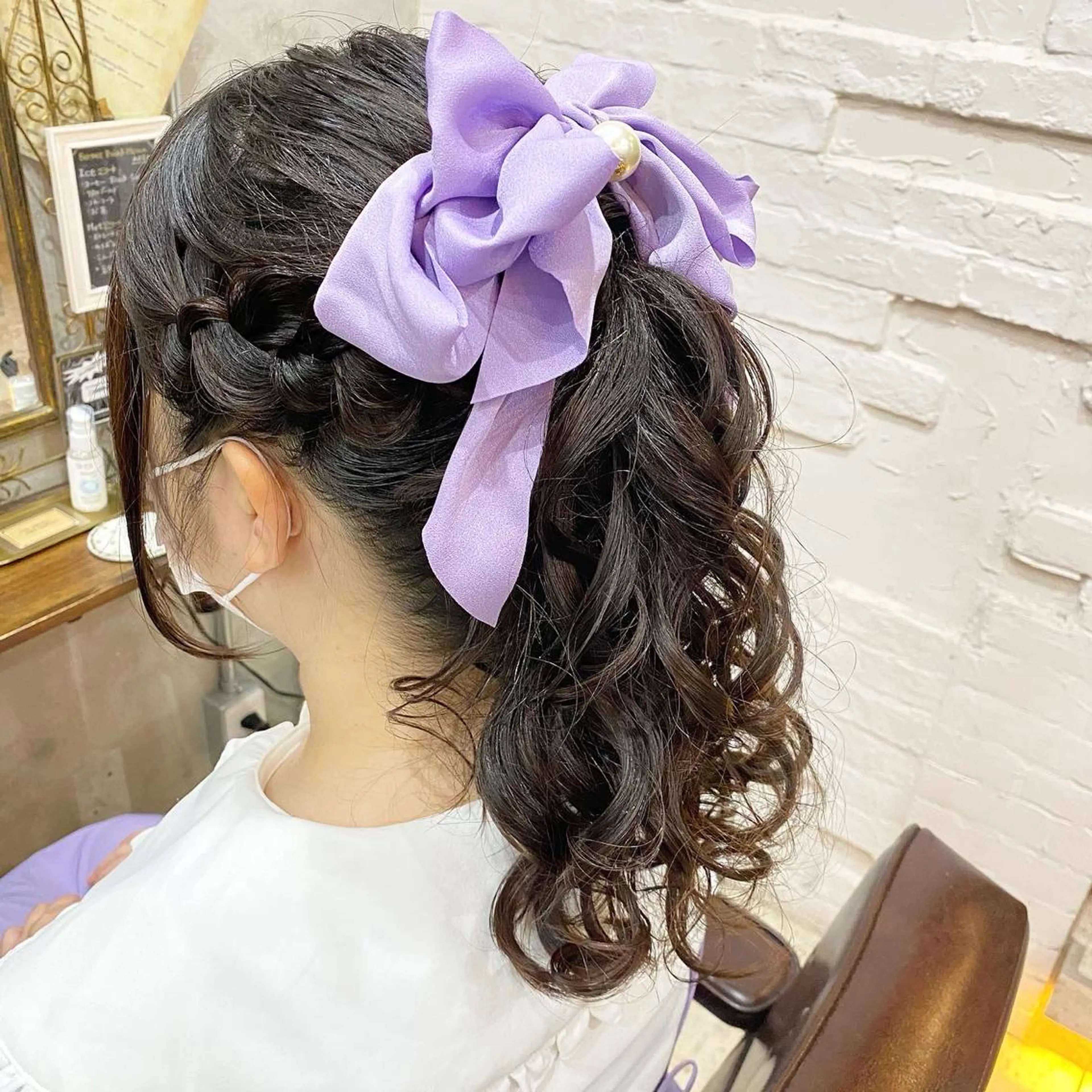 ロング まつパ・ヘアセット ♡Chinami♡のマツエク・マツパデザイン