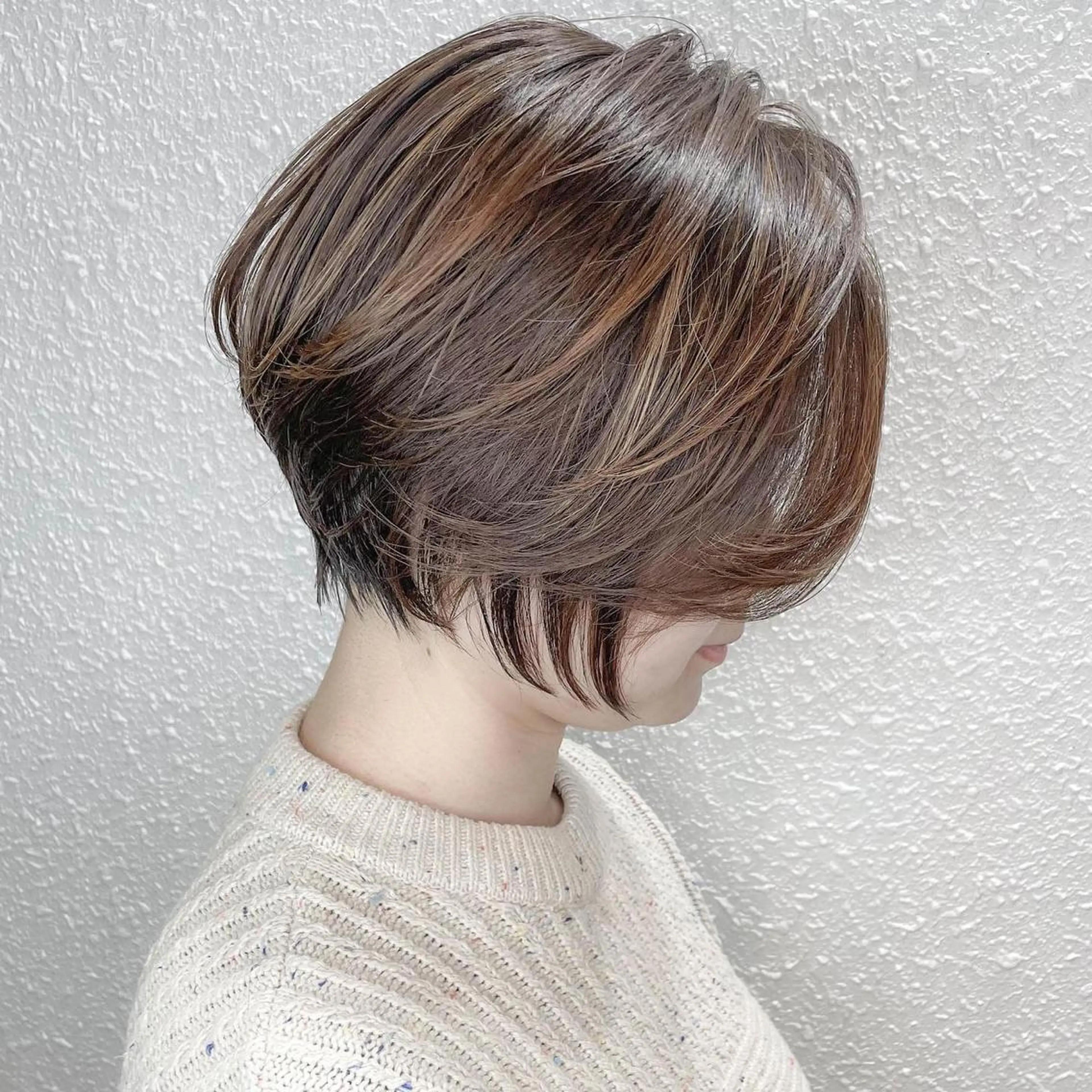 ショート ボブ 顔周りカット 小顔カット Monica所属・ボブ専門店 中島規寿のヘアスタイル