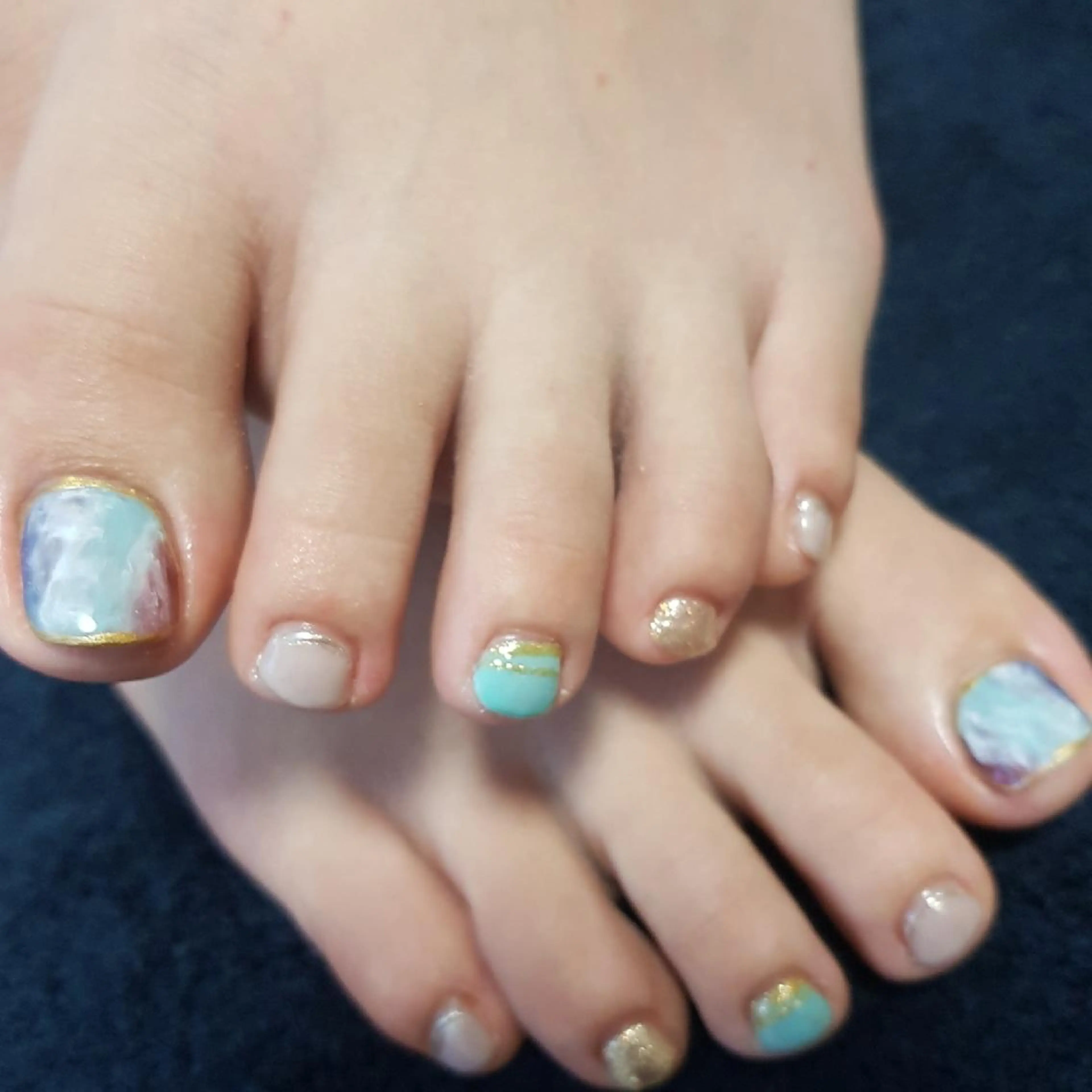 ネイル フットネイル ニュアンスネイル Fa.Stella ファステラ のネイルデザイン