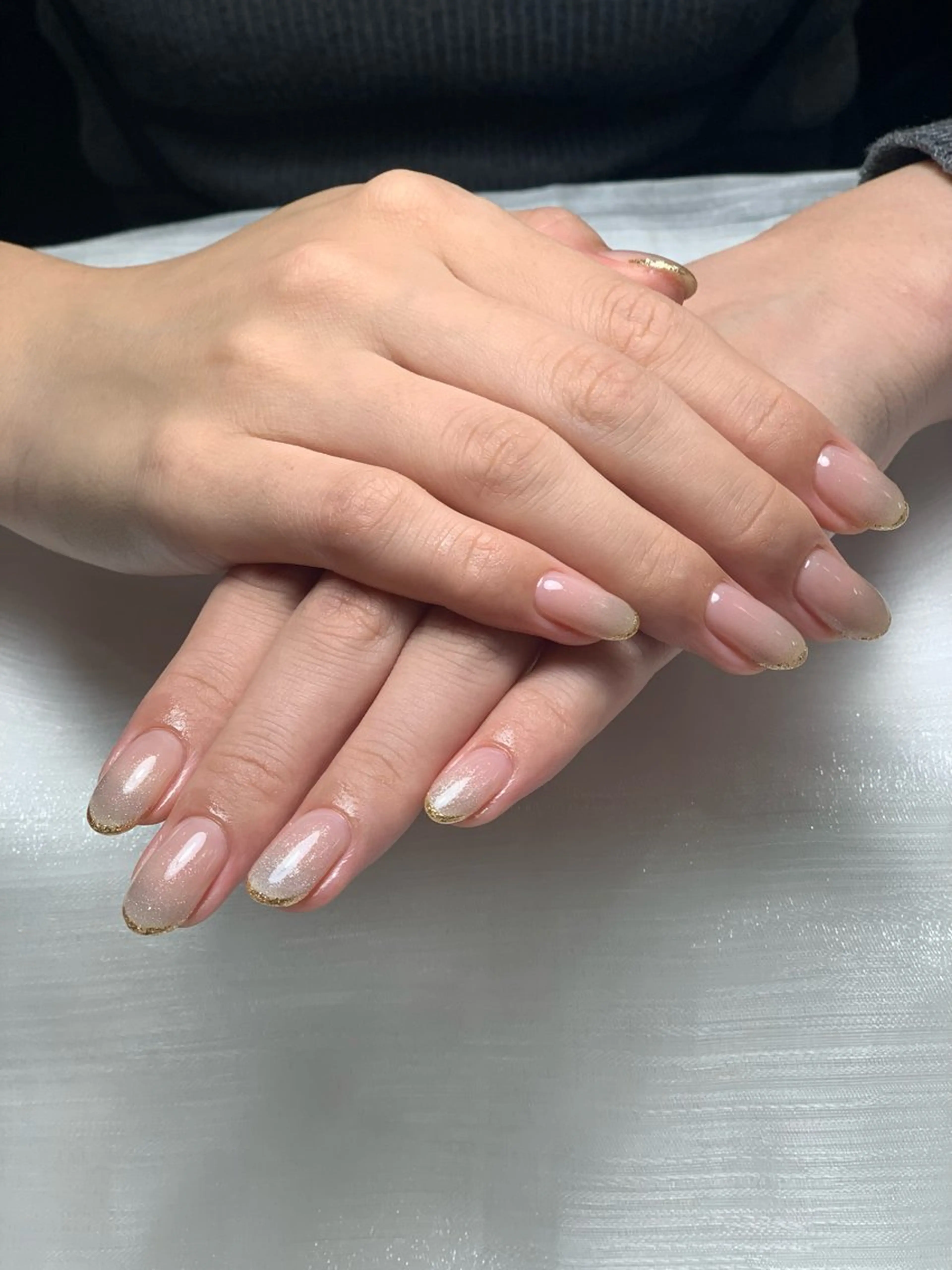 ネイル アートネイル チークネイル 長さ出し フレンチネイル ジェルネイル Lily nails studio所属・ネイルサロン Lilyのネイルデザイン