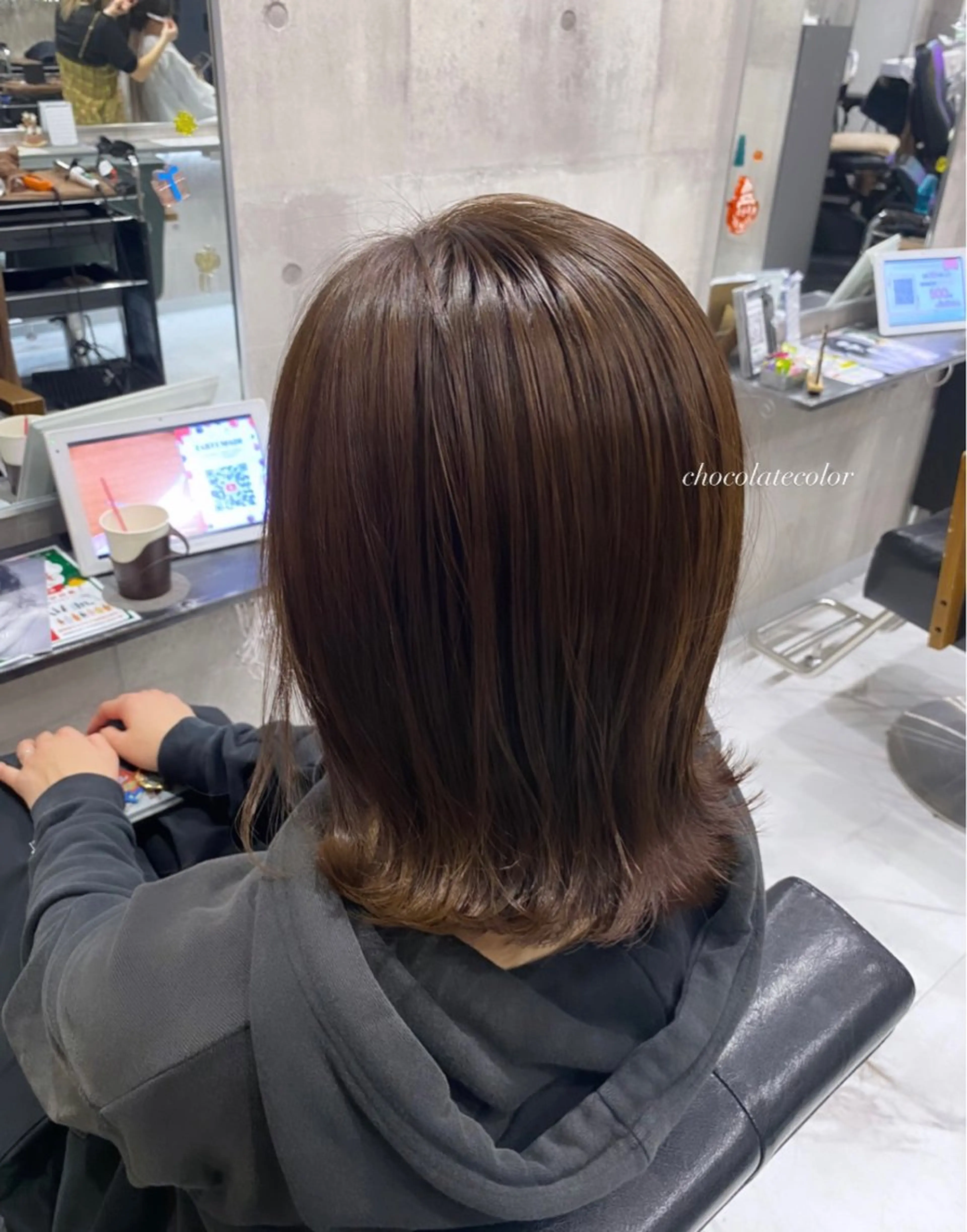 セミロング カラー パーマ ヘアアレンジ メンズ 最新艶髪トレンド￤ ヘア￤miyu🐒♡のヘアスタイル