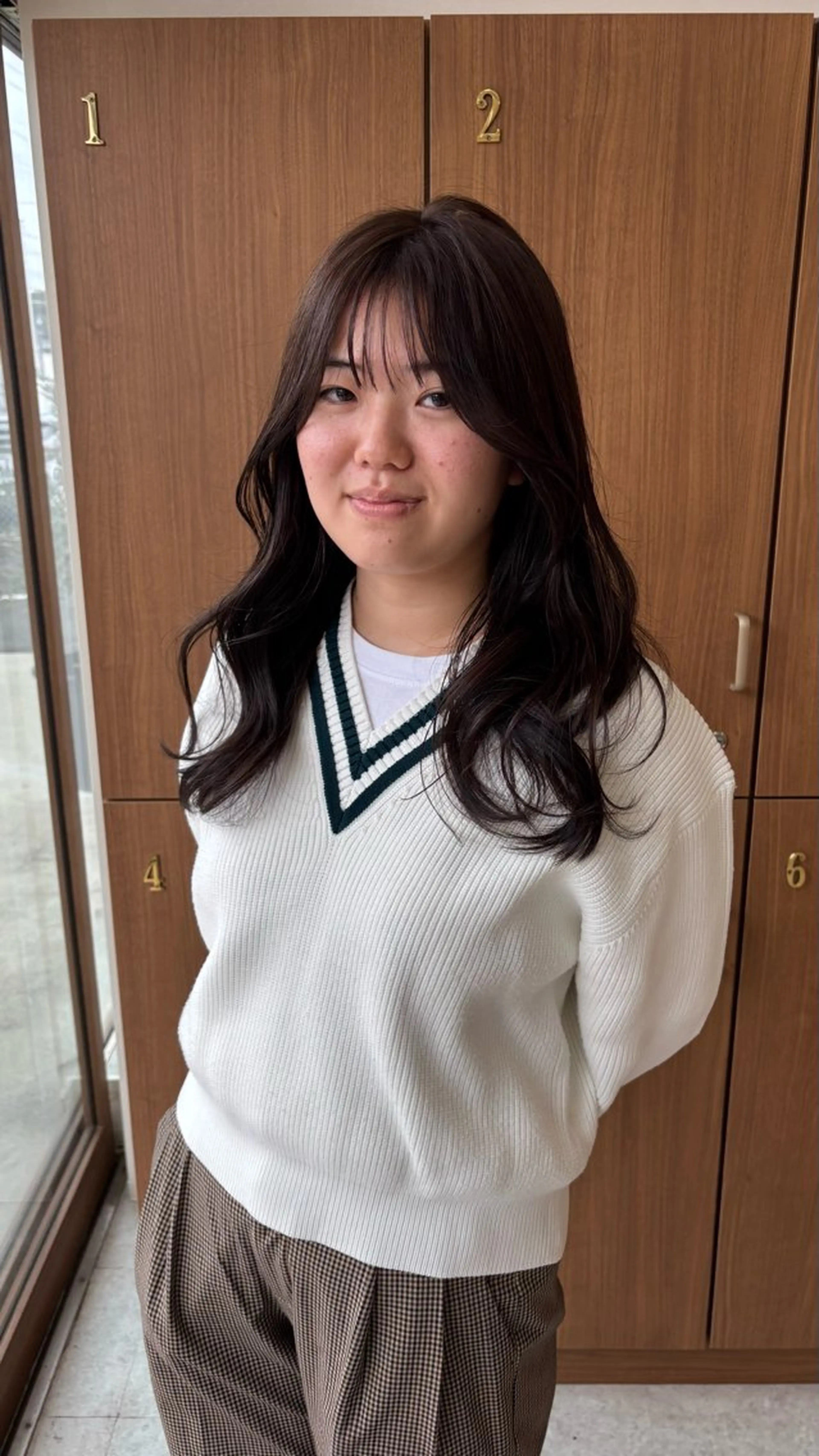 ロング カラー ヘアアレンジ ヘアカラー トリートメント 能勢 莉里花のヘアスタイル