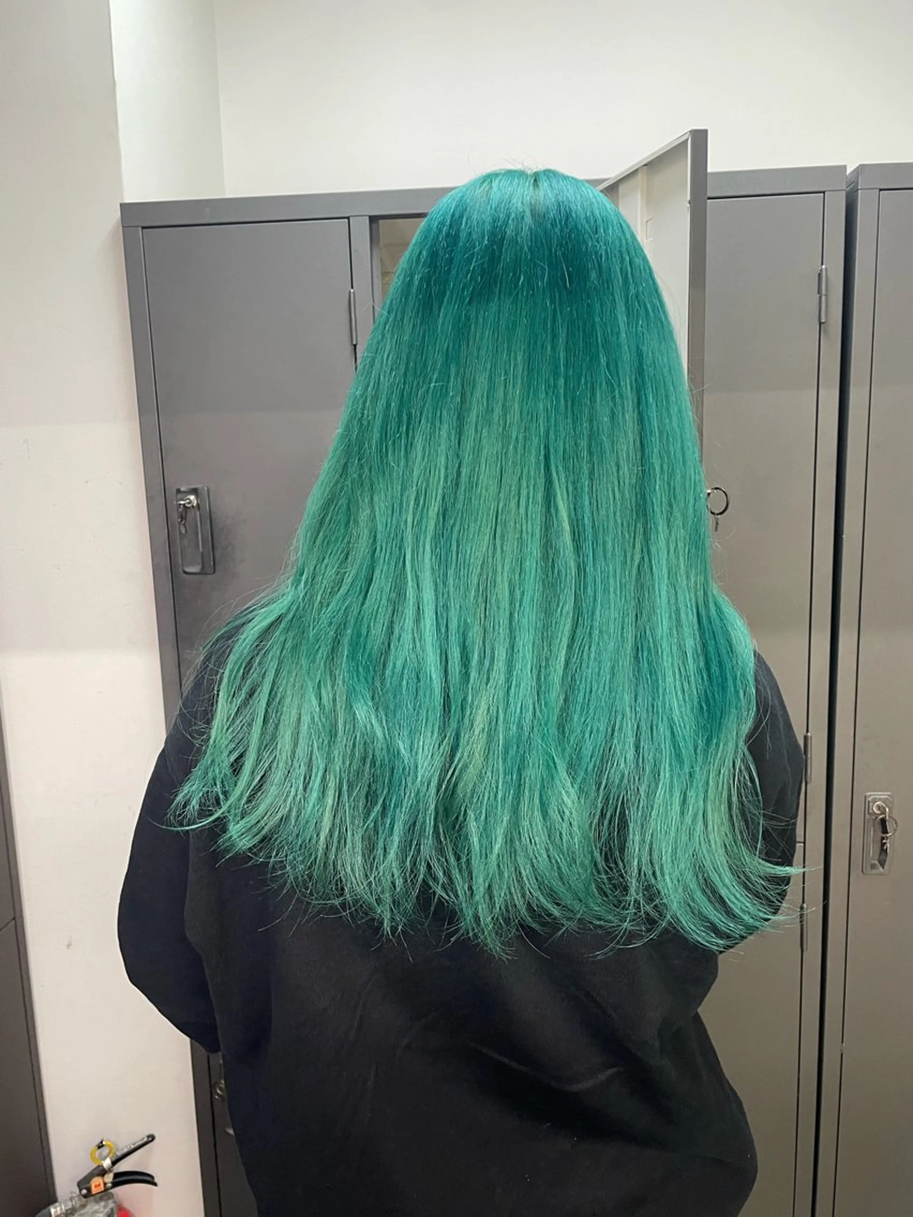 セミロング カラー ヘアカラー トリートメント カットモデル/ ハイトーン/ゆうあのヘアスタイル