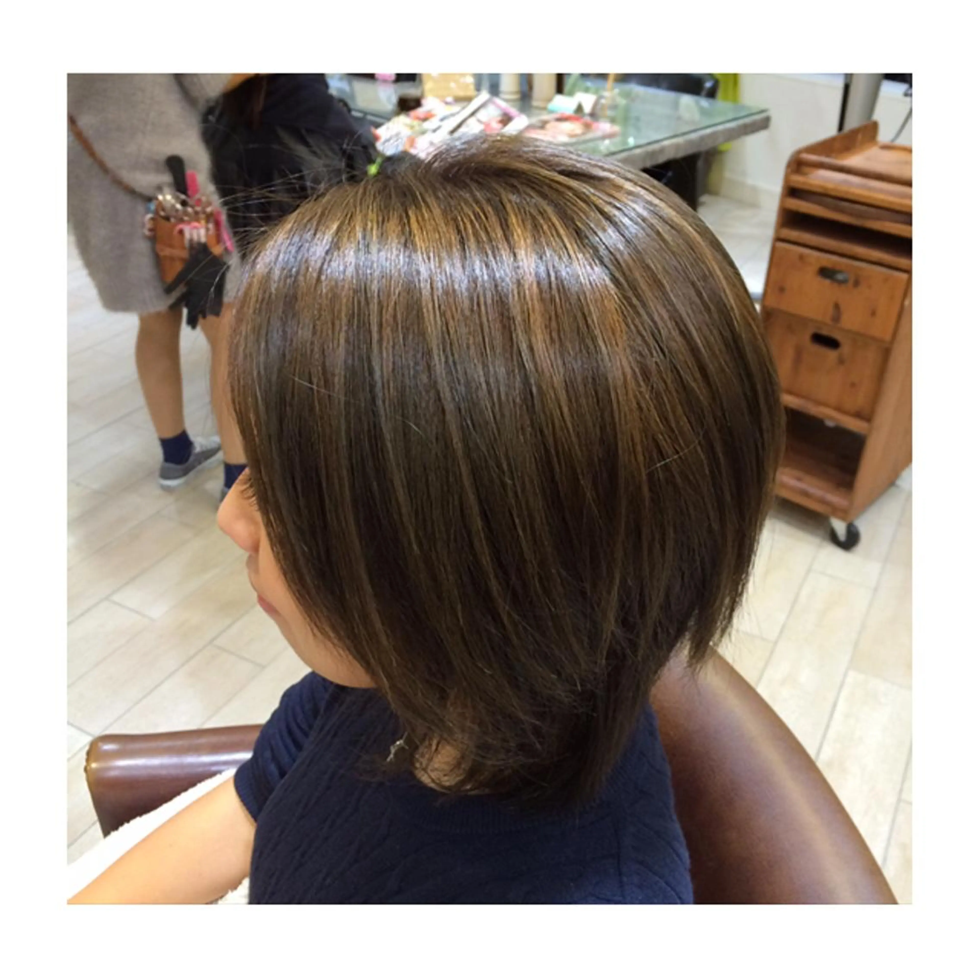 ショート ミディアム セミロング ロング カラー デザインカラー ハイライトカラー ハイライト 若林 美由希のヘアスタイル