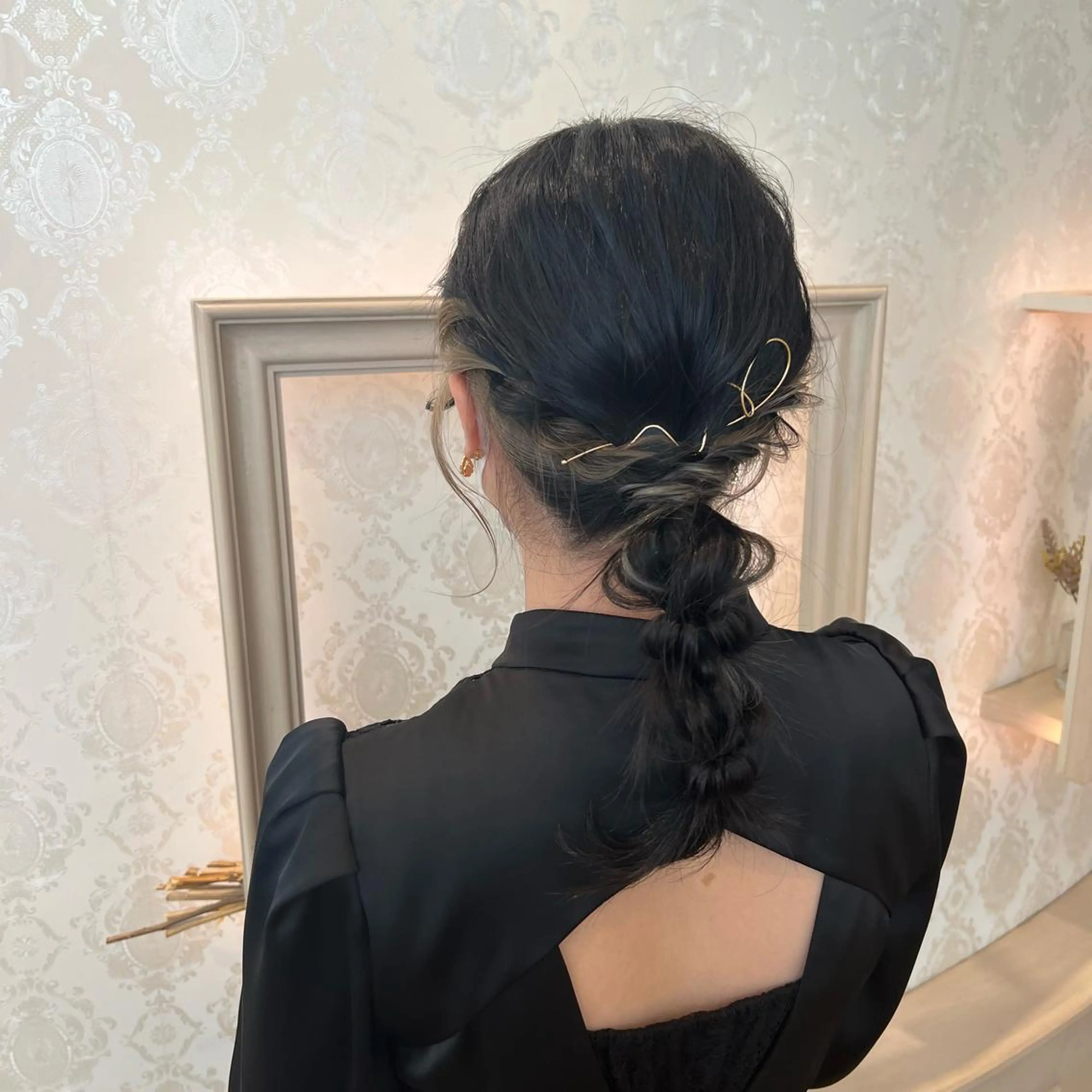 ヘアアレンジ ヘアセット SALOWIN川崎WEST店所属・🌷川崎/アレンジ/ 暖色ボブ/コトネ🌷のヘアスタイル