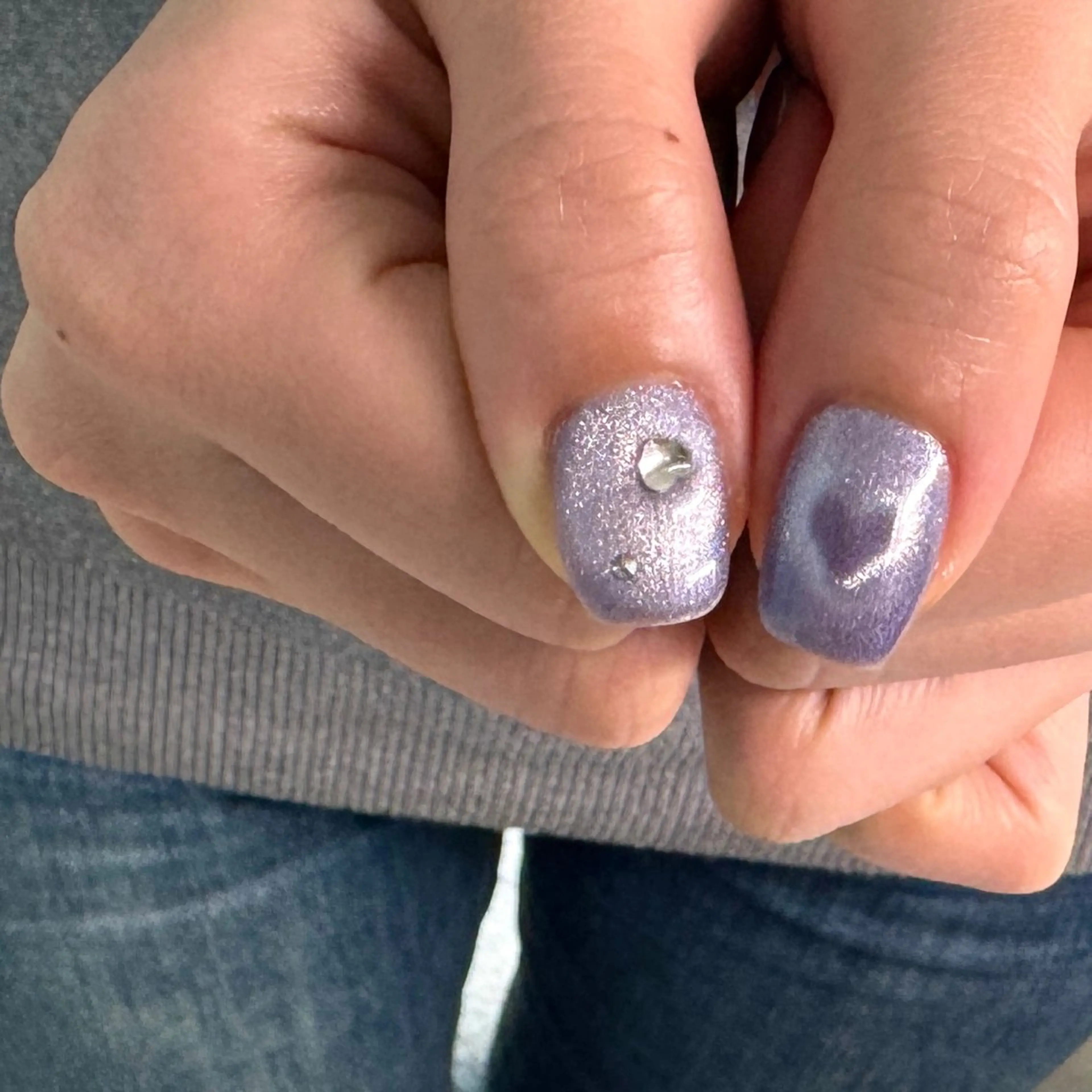 ネイル ハート ハンドネイル pointillé .ayaのネイルデザイン