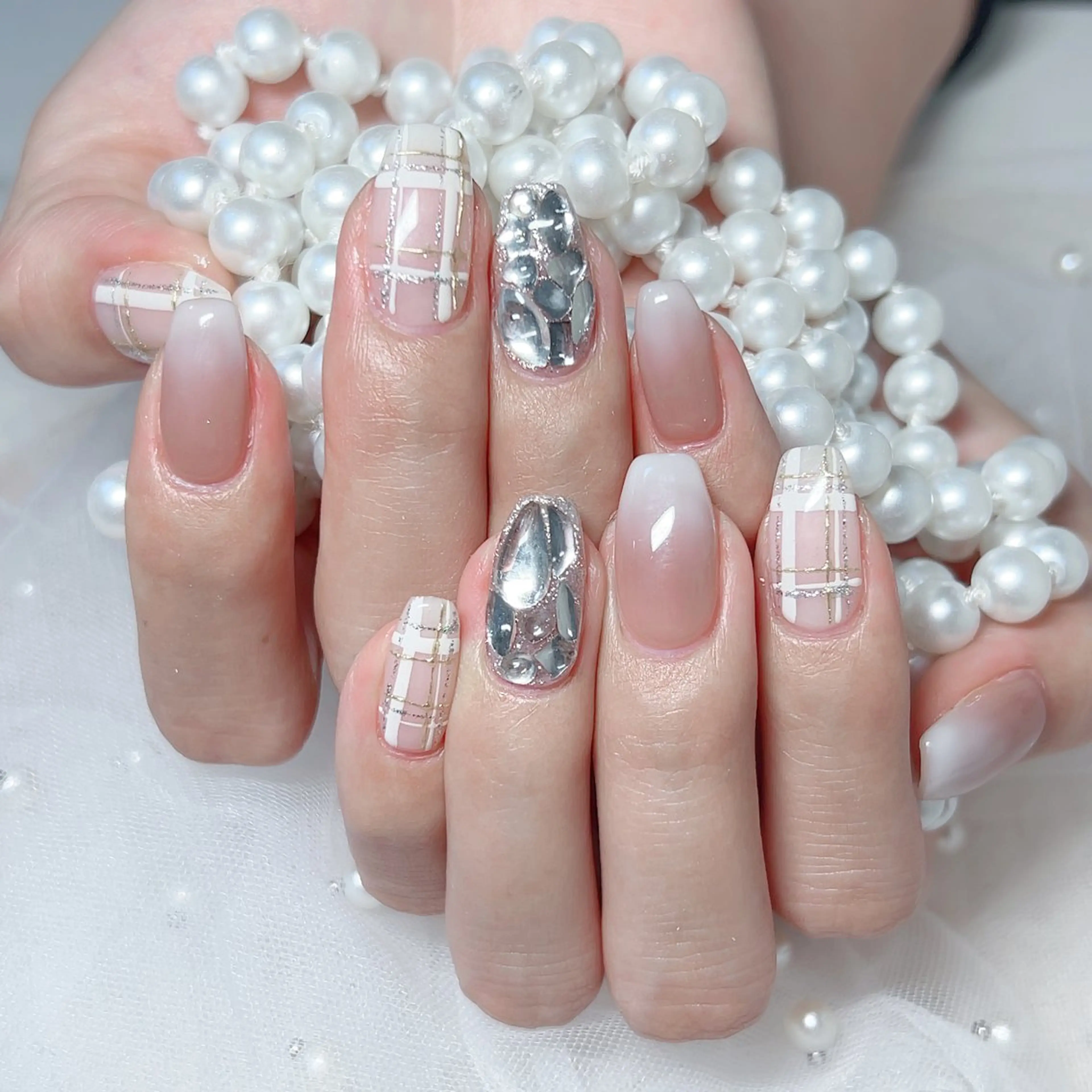 ネイル ハンドネイル M🌷nail 長さだし専門店のネイルデザイン