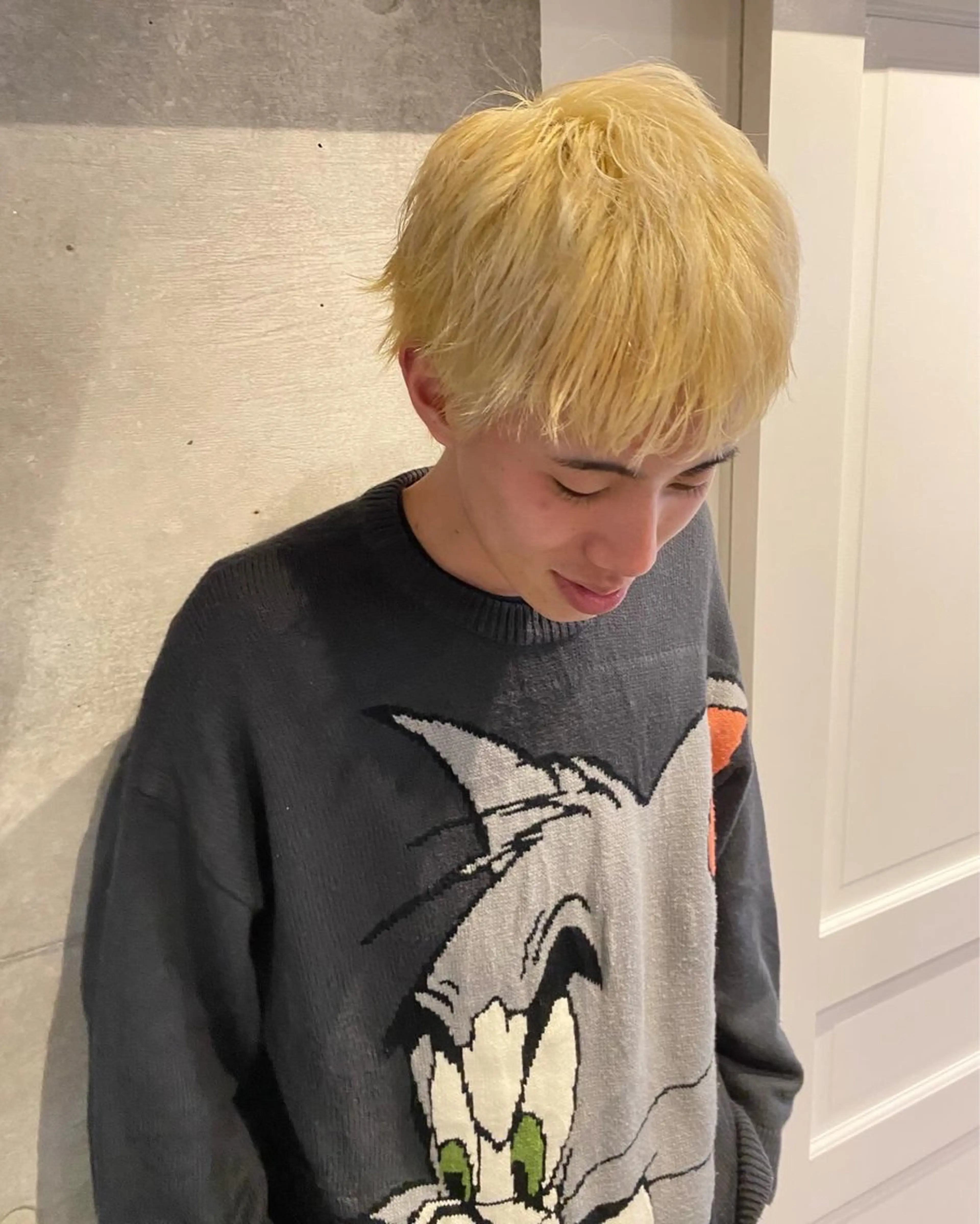 カラー メンズ カット 室谷 侑奈のヘアスタイル