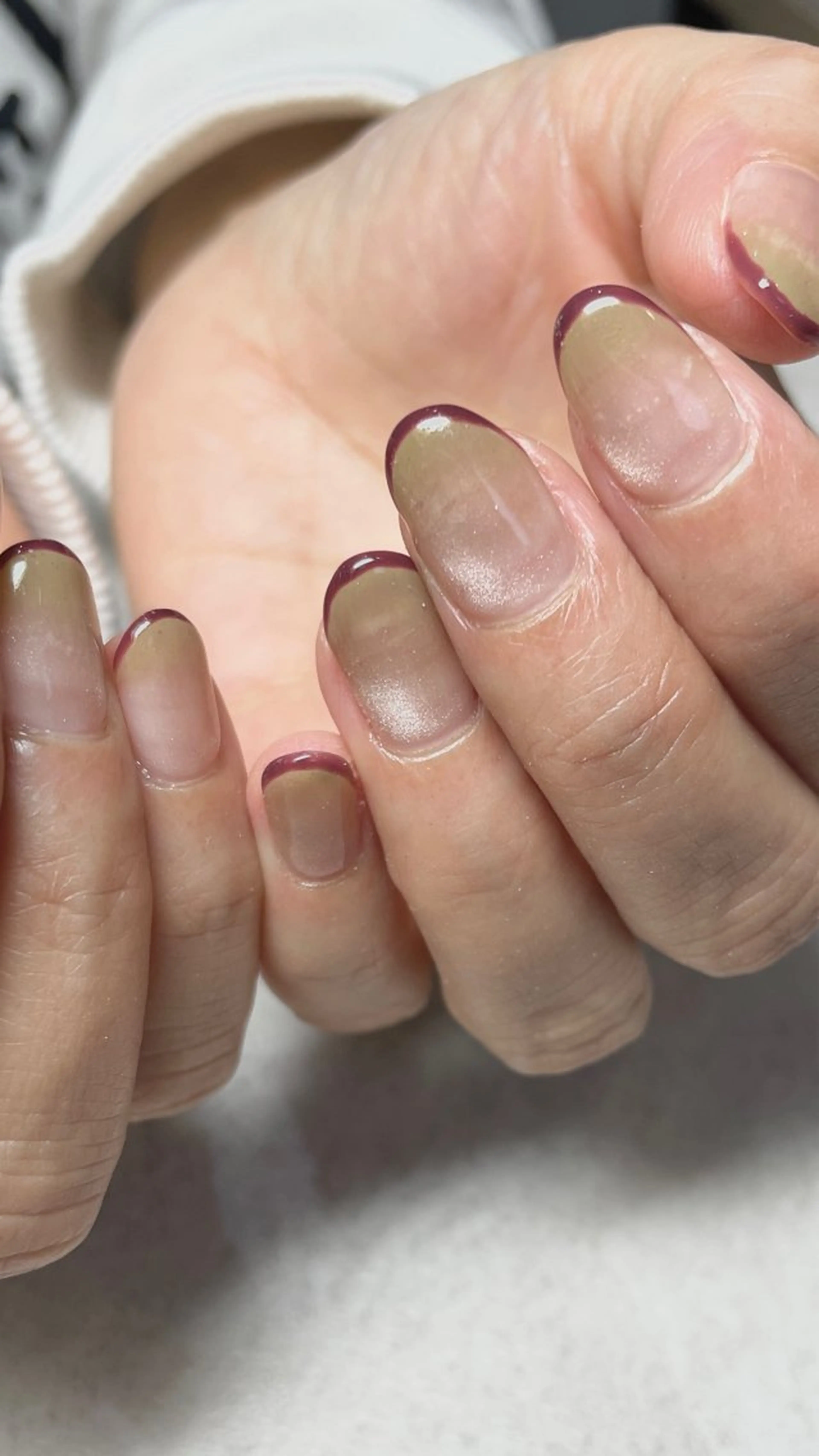 ネイル フレンチネイル グラデーション 氷ネイル・うるうるネイル キラキラネイル マグネットネイル ハンドネイル acs.n所属・ネイル,耳つぼ 風間すみれのその他イメージ