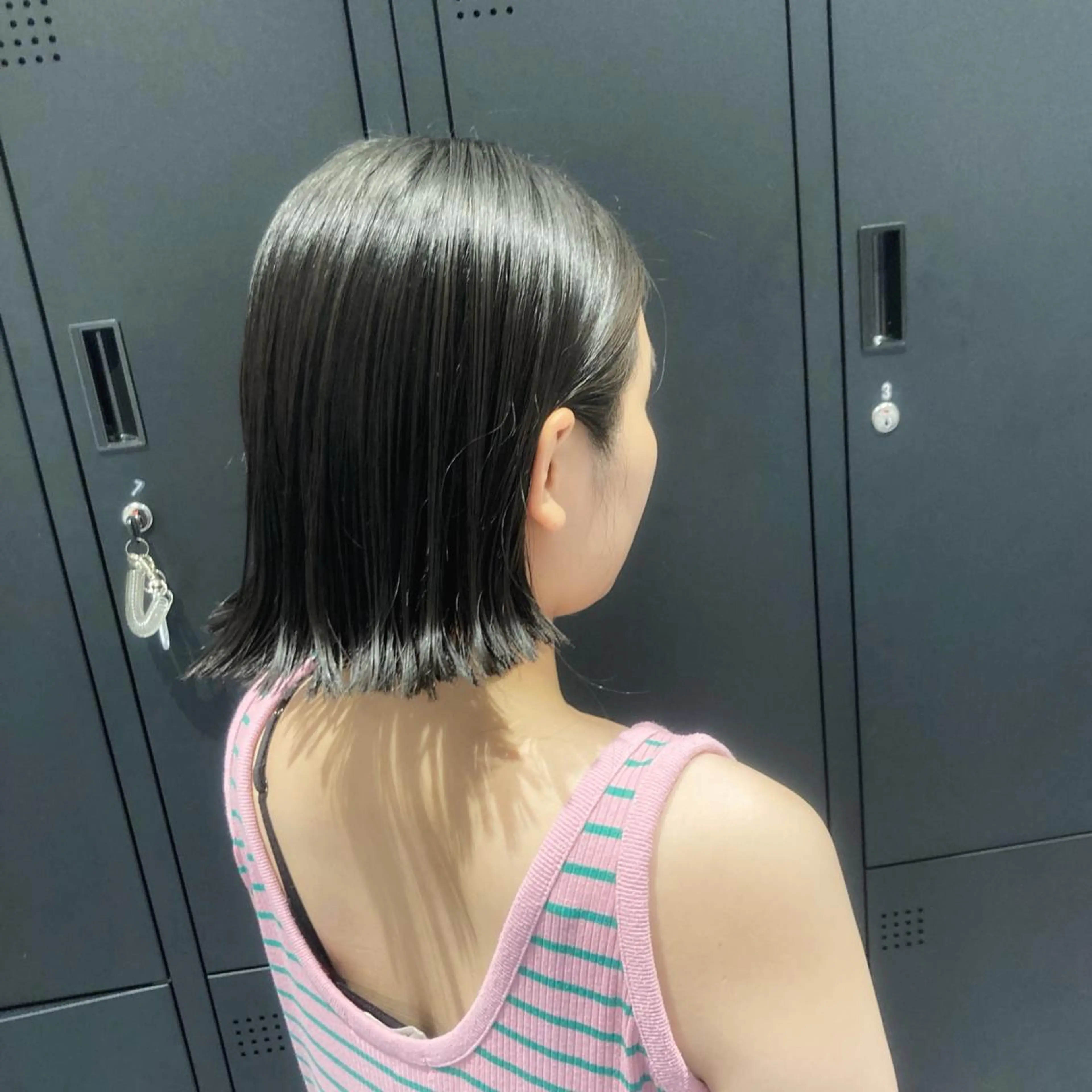 ショート 切りっぱなしボブ ボブ 透明感カラー☆ 中村隆寛のヘアスタイル