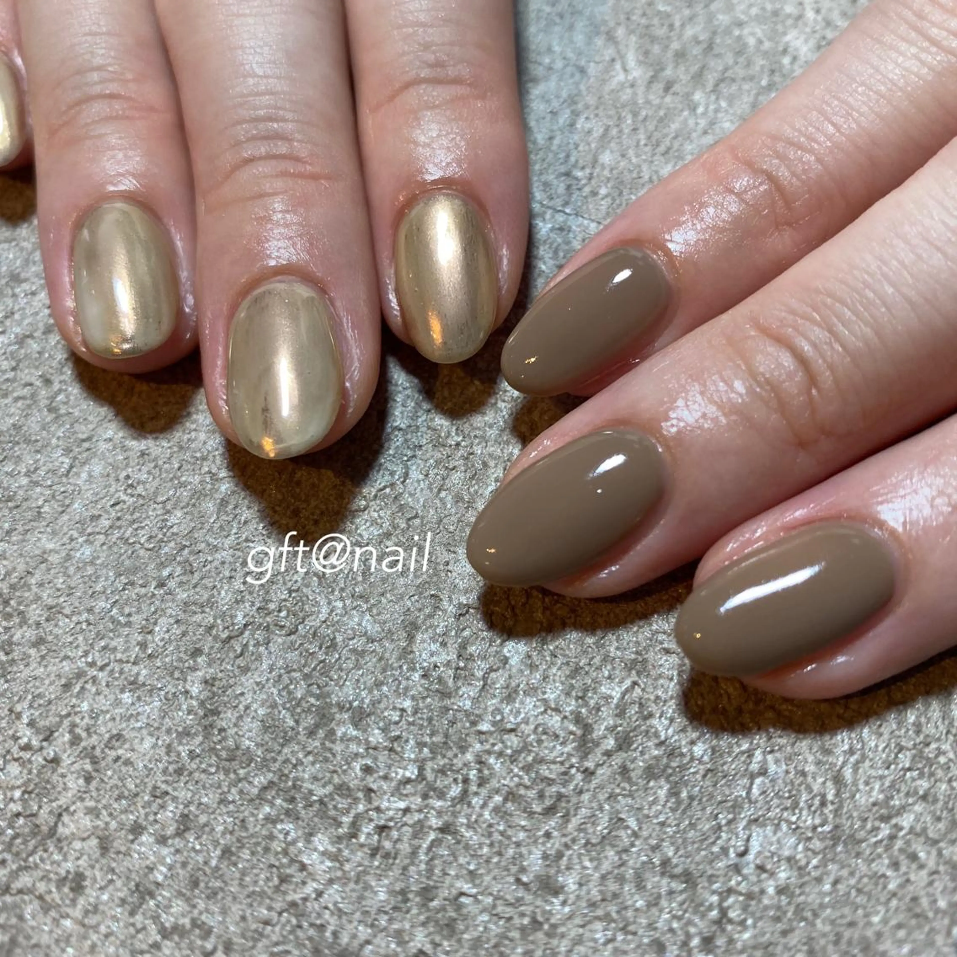 ネイル ミラーネイル ワンカラーネイル etorca nailのネイルデザイン