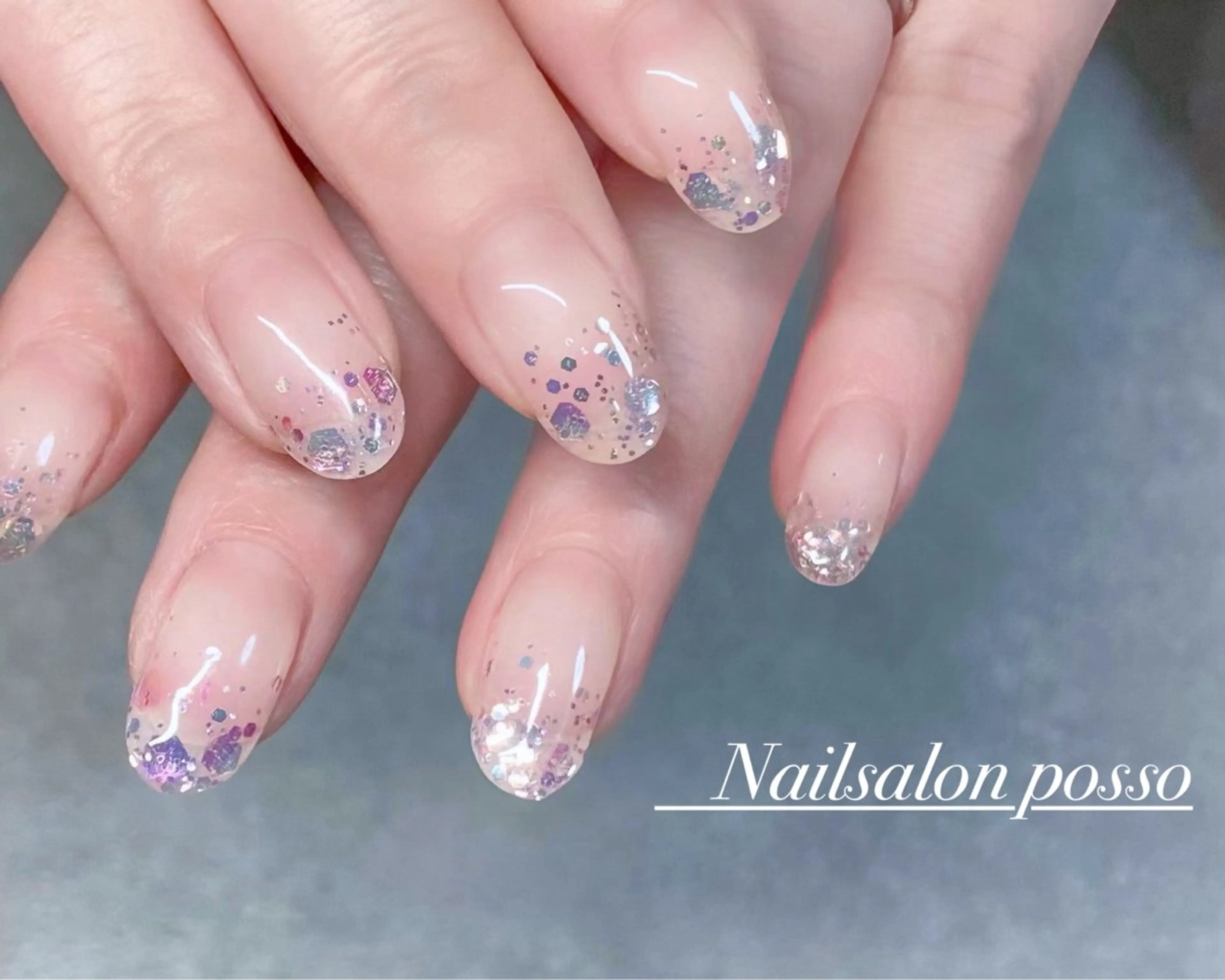 ネイル グラデーション ラメ(グリッター) ラメグラデーション Nail Salon Posso所属・Asuka /possoのネイルデザイン
