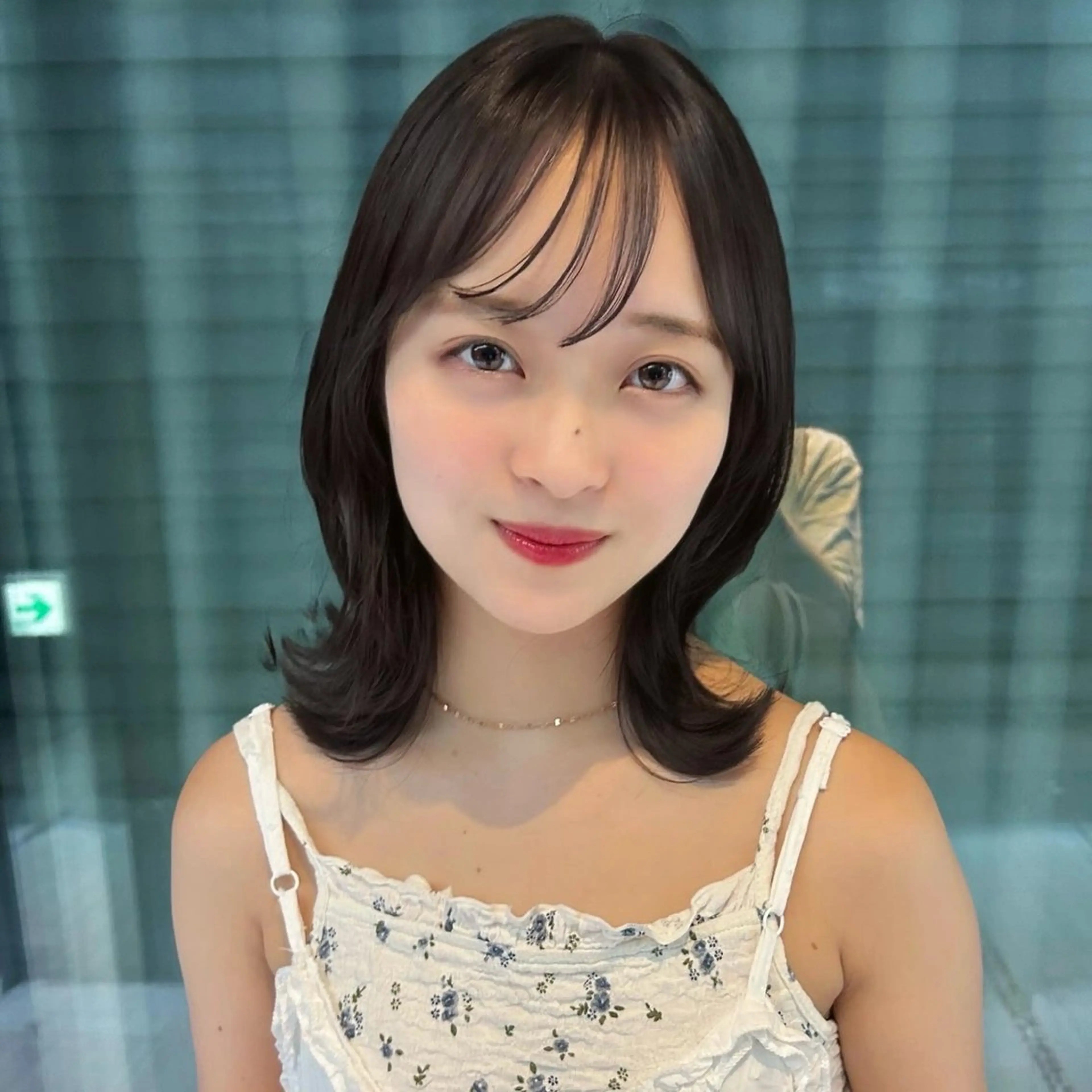 ミディアム カット ヘアカラー トリートメント 🌸透明感/レイヤー / 栗林 彩🌸のヘアスタイル
