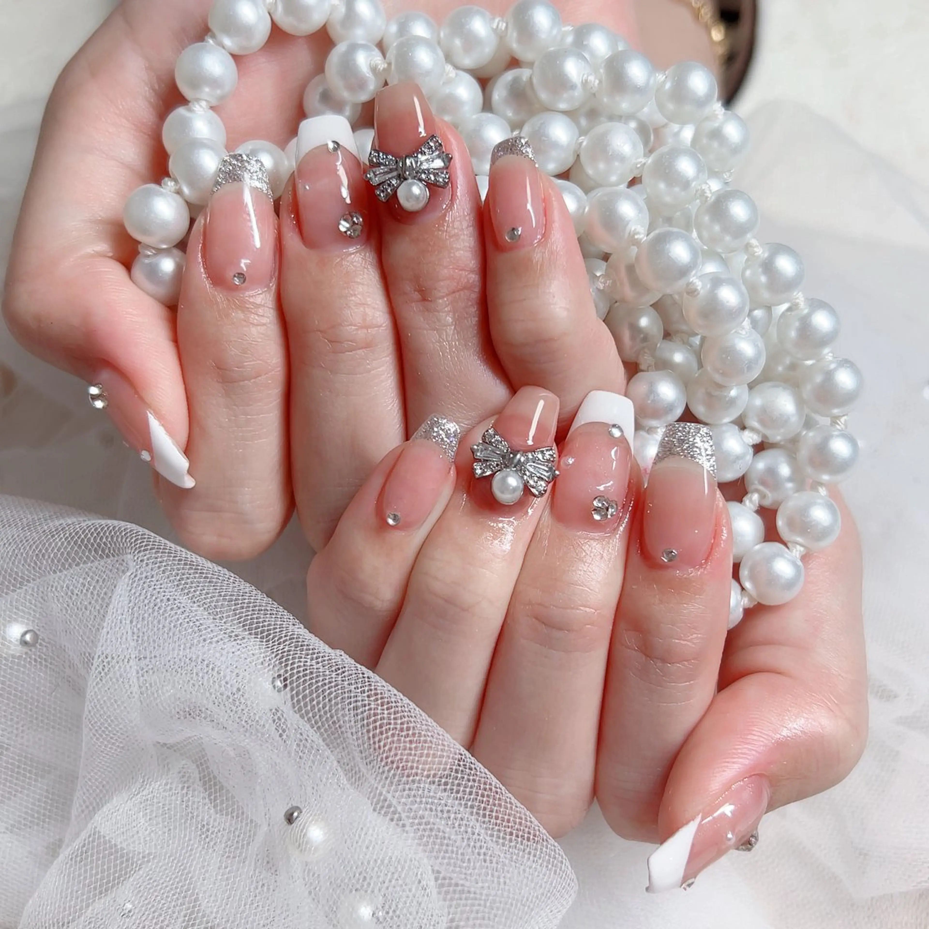 ネイル ハンドネイル M🌷nail 長さだし専門店のネイルデザイン