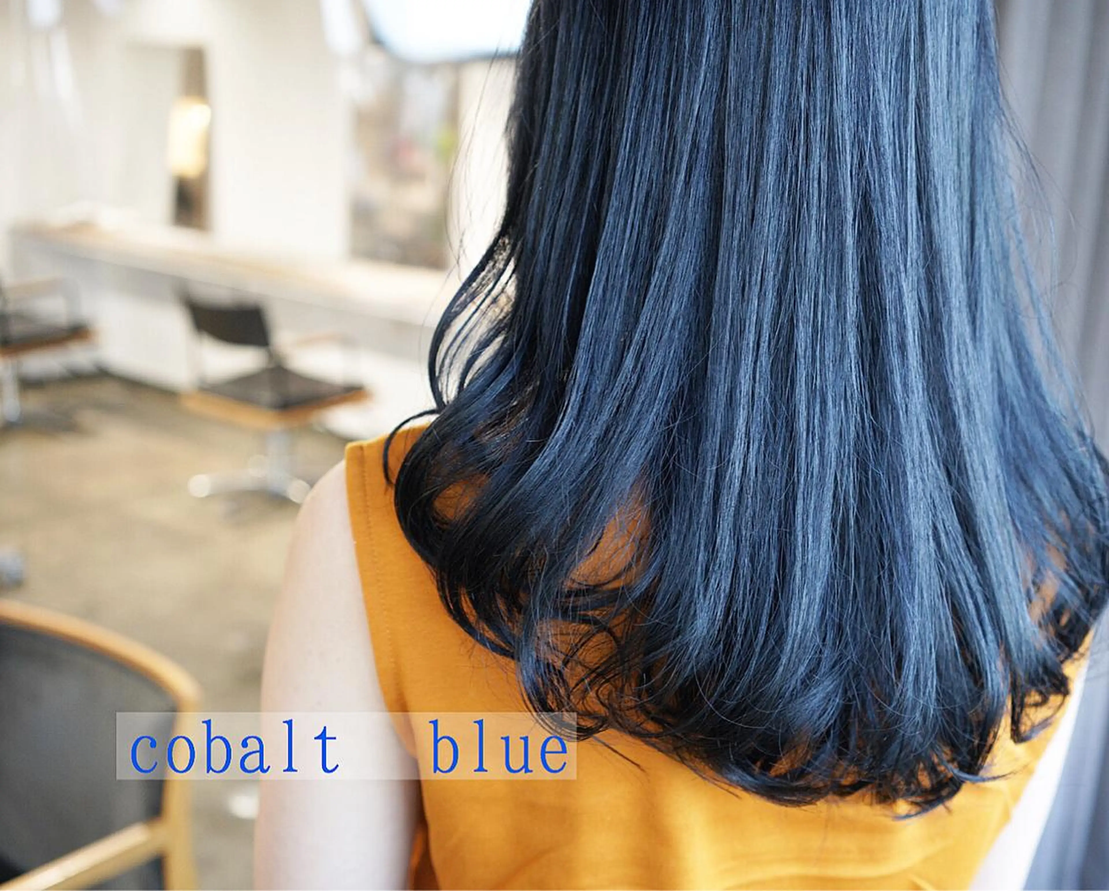 セミロング カラー ブルーカラー ヘアカラー トリートメント ハイトーン/レイヤー /ケアブリーチ石川治のヘアスタイル