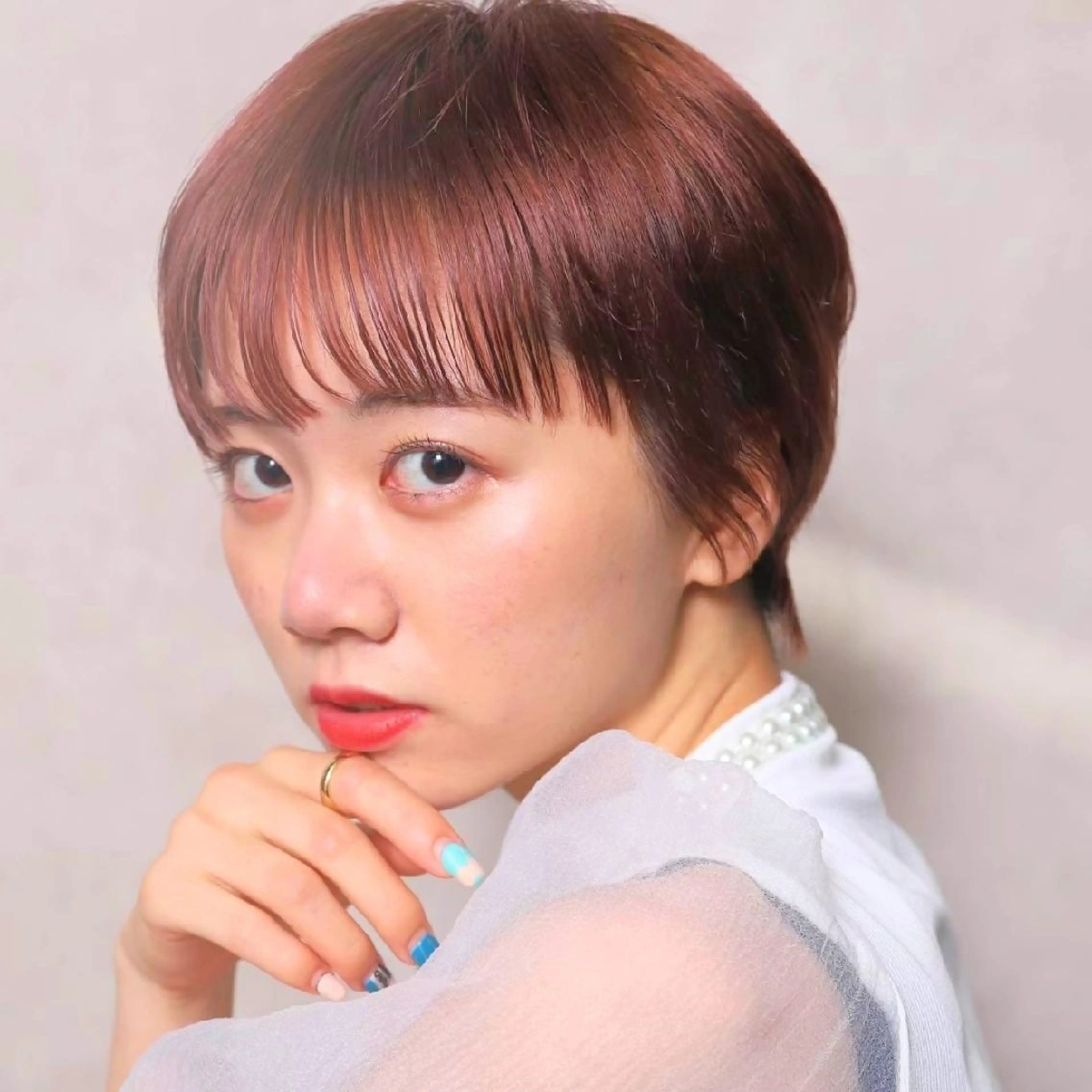 ショート ショートヘア ショートボブ縮毛矯正 特化◇阿武隈川 弘のヘアスタイル