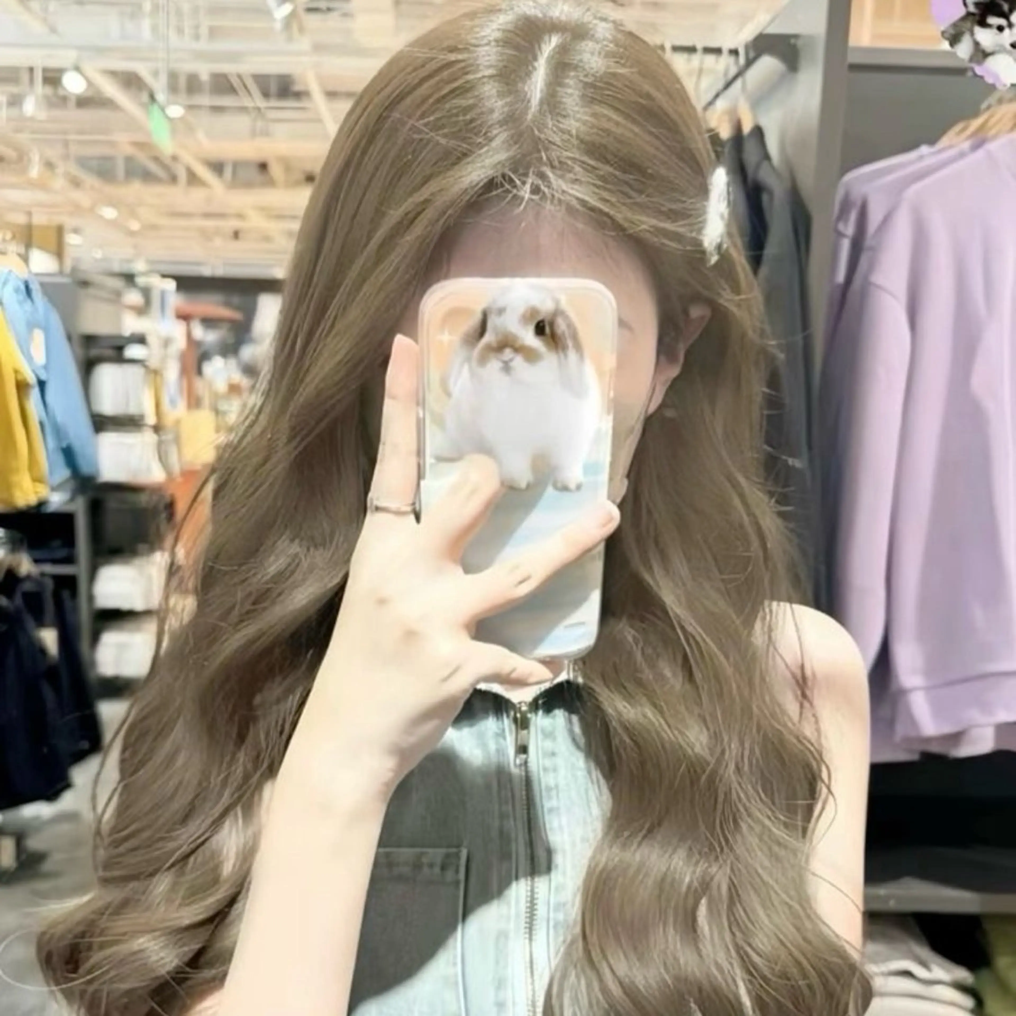 カラー ヘアカラー トリートメント ヘアセット 🤍ベージュ/透明感 韓国ヘア/まりん🤍のヘアスタイル