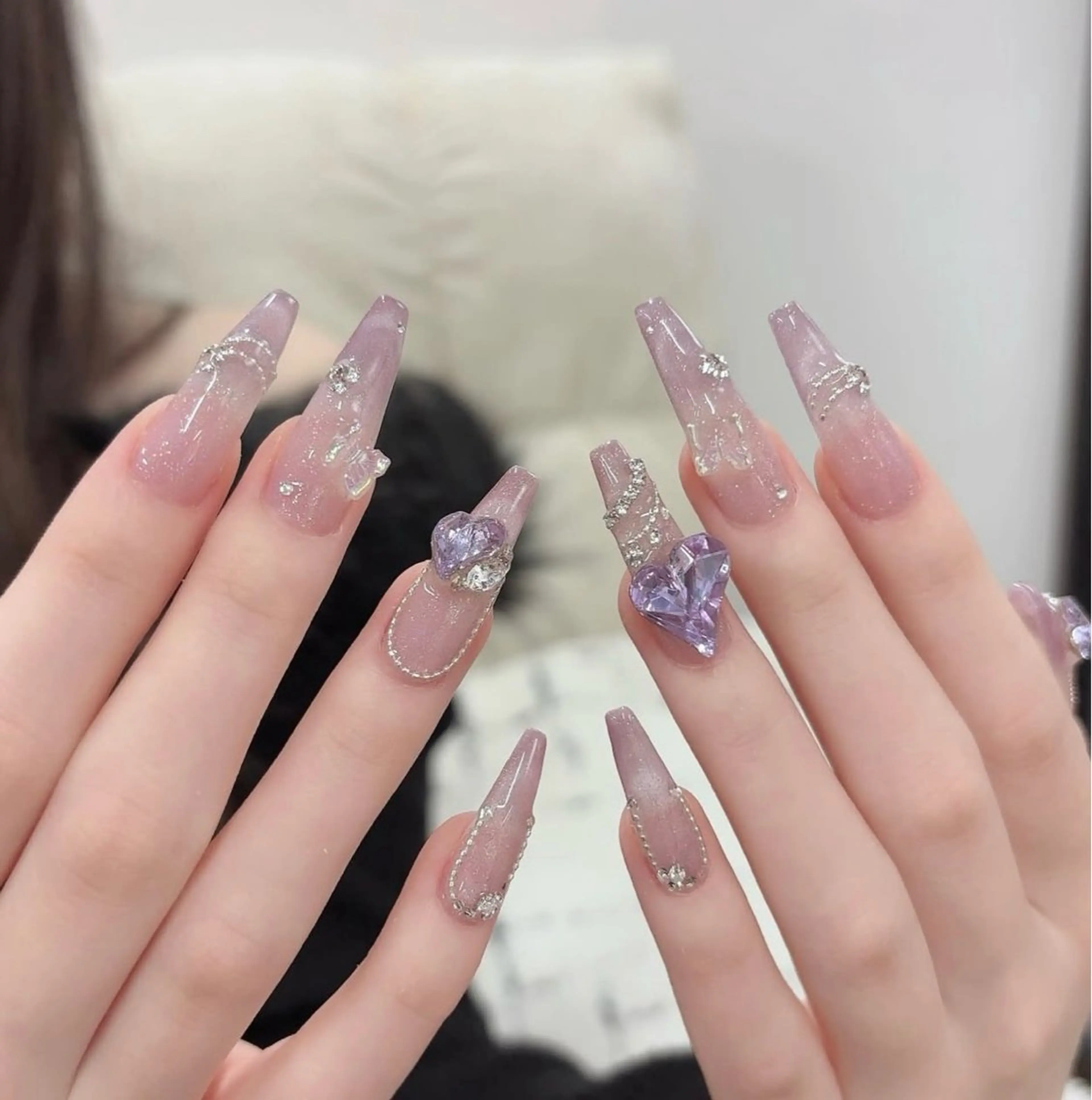 ネイル 韓国ネイル 持ち込み ニュアンスネイル ネイルチップ ハンドネイル TABI ANA.CHUOのネイルデザイン