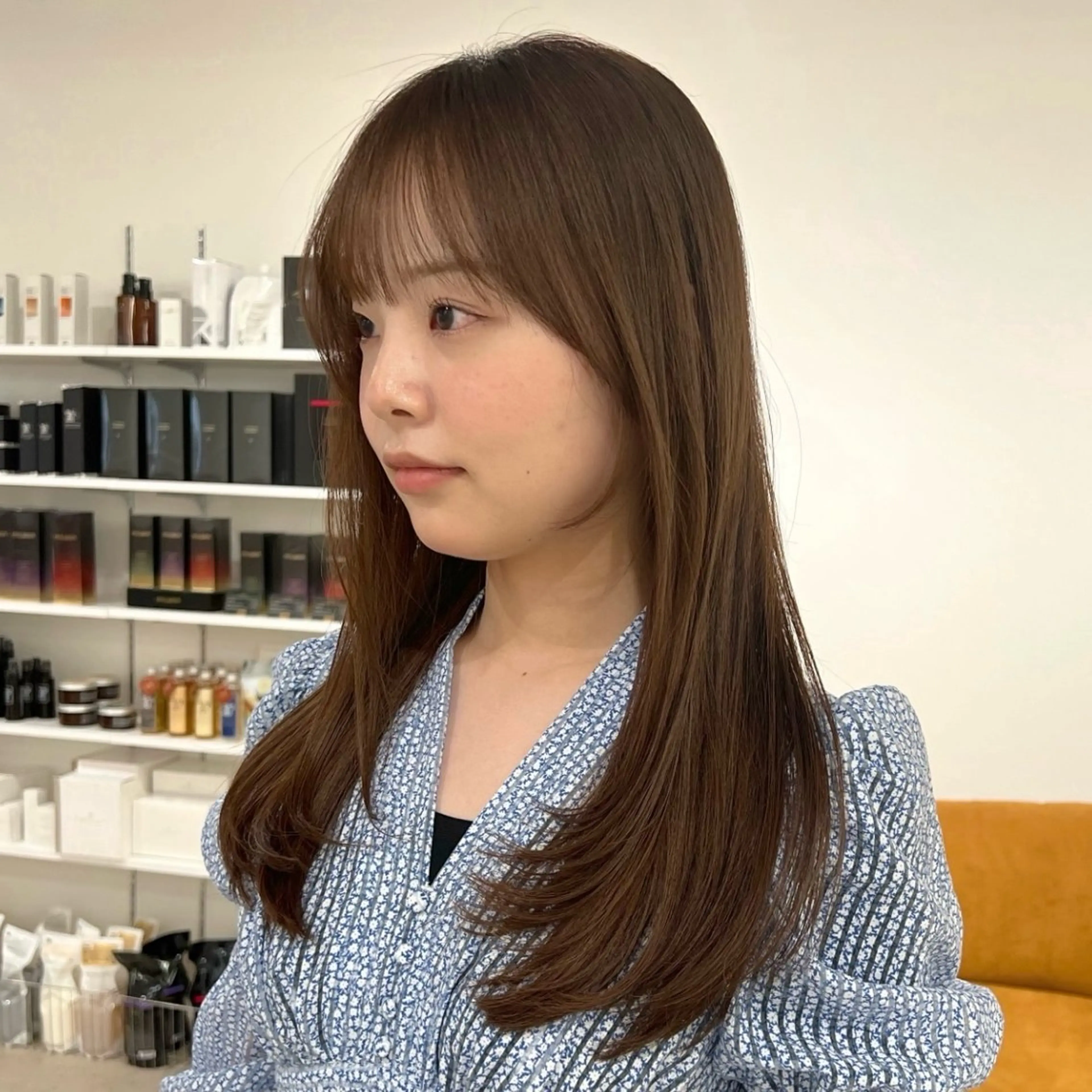 ロング カラー ベージュカラー 透明感カラー レイヤーカット knowhow京都所属・三宅 昌太のヘアスタイル