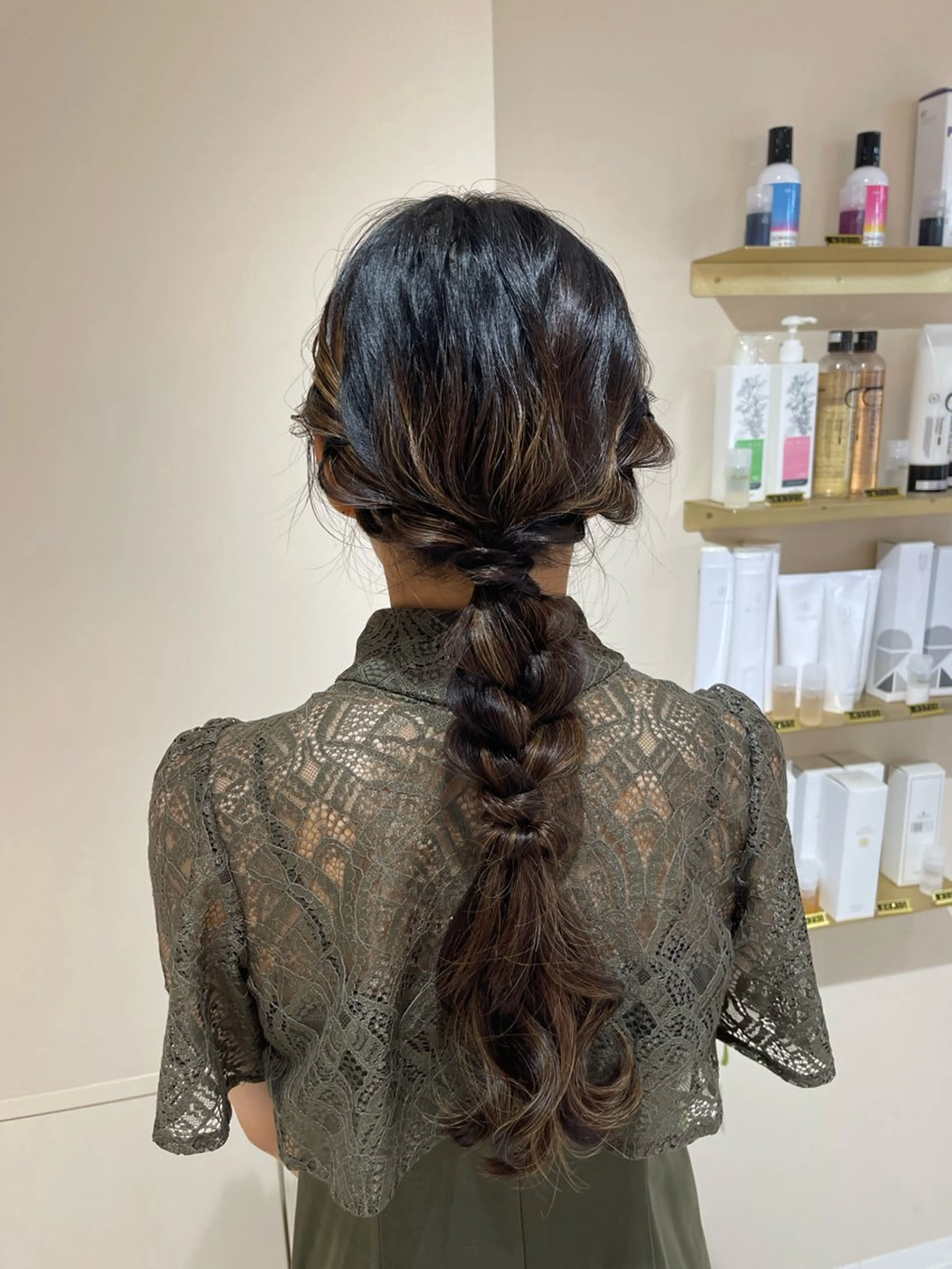 ヘアアレンジ 結婚式・ブライダル ヘアセット 【haire】ヘアリ ー🎀mitsukiのヘアスタイル