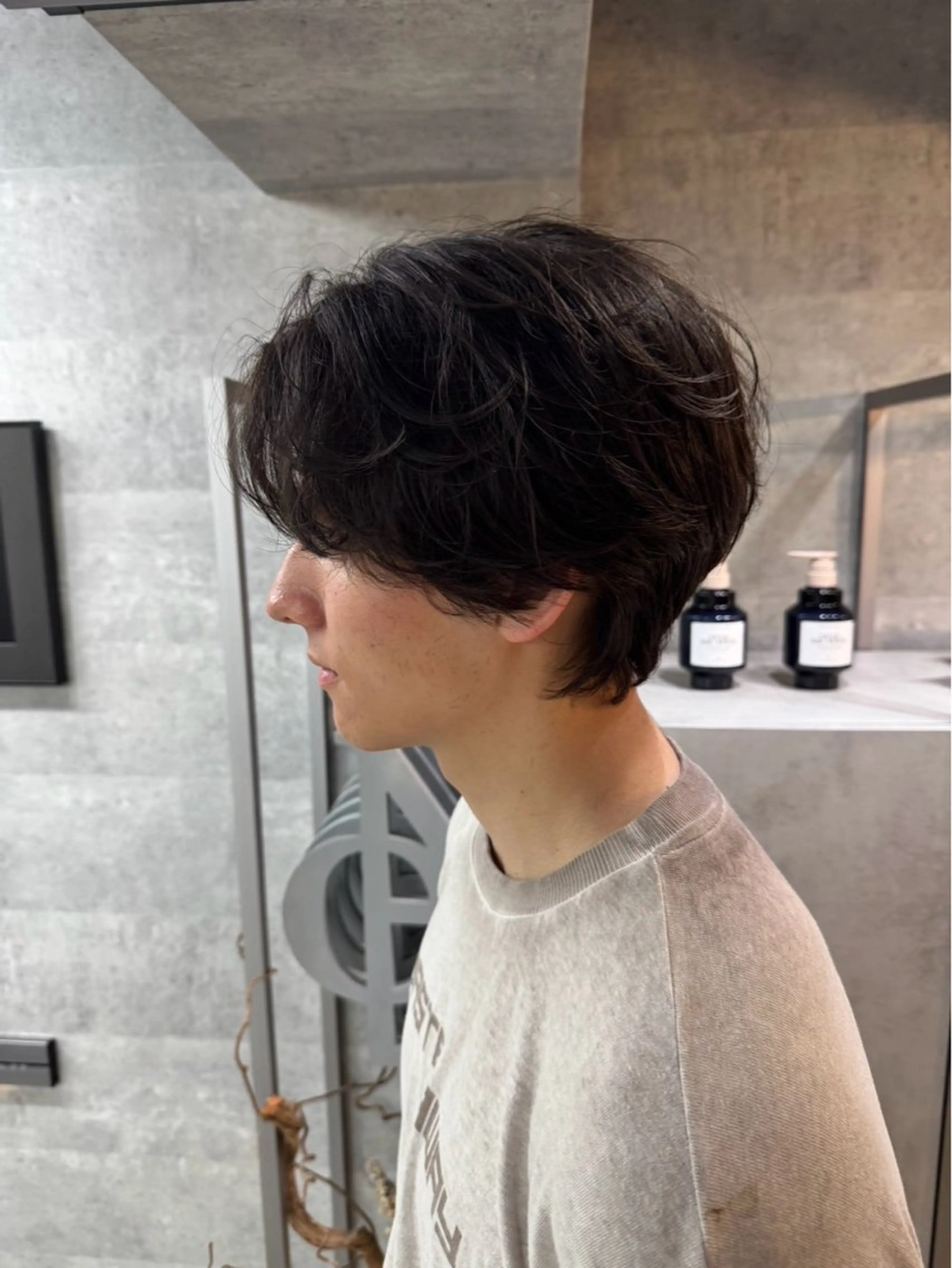 メンズ センターパート マッシュ 刈り上げ noos表参道 ナツミのヘアスタイル