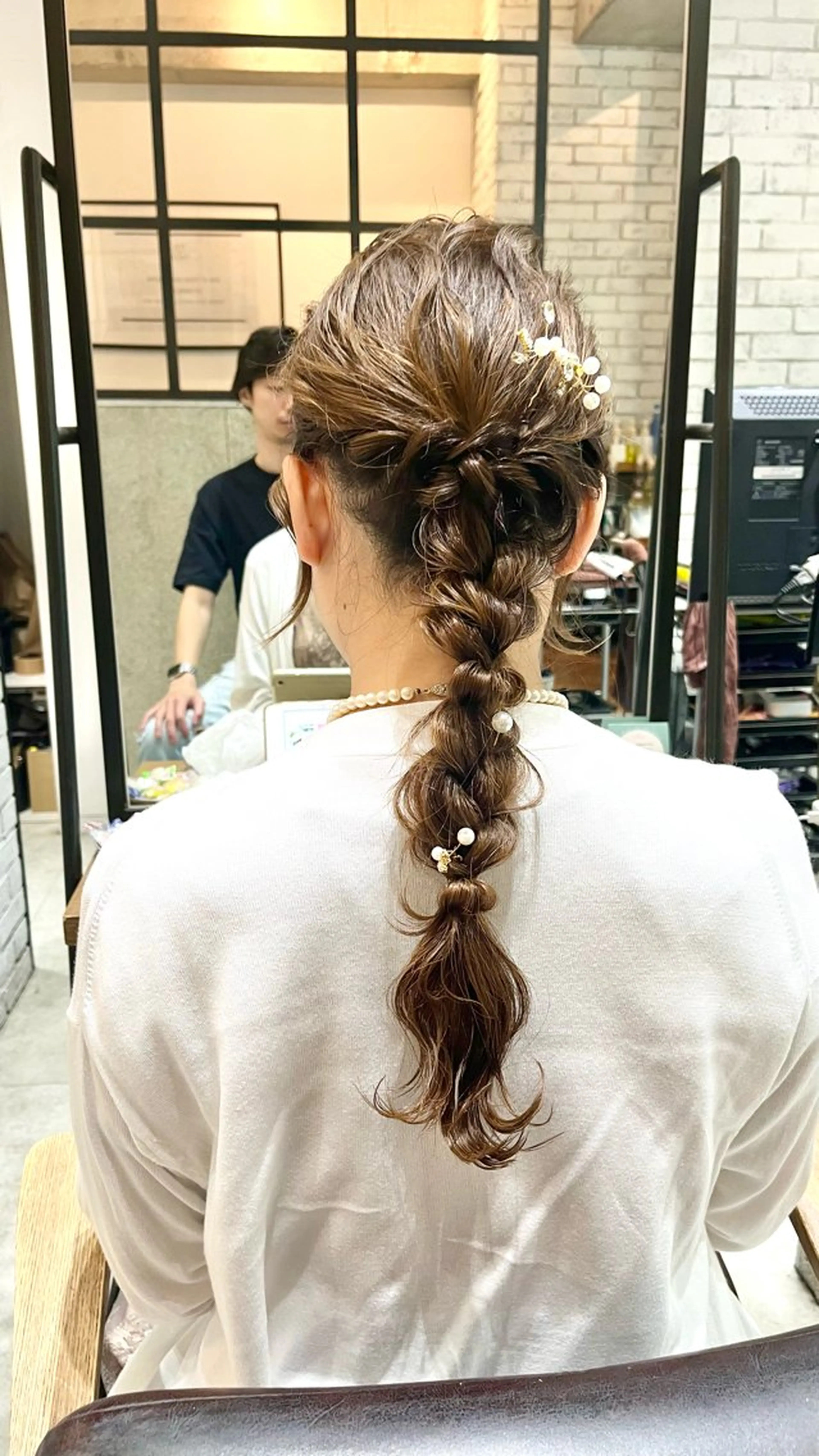 ロング ヨシンモリ ヘアセット 🌈透明感カラー 韓 国ヘアこうたろうのヘアスタイル