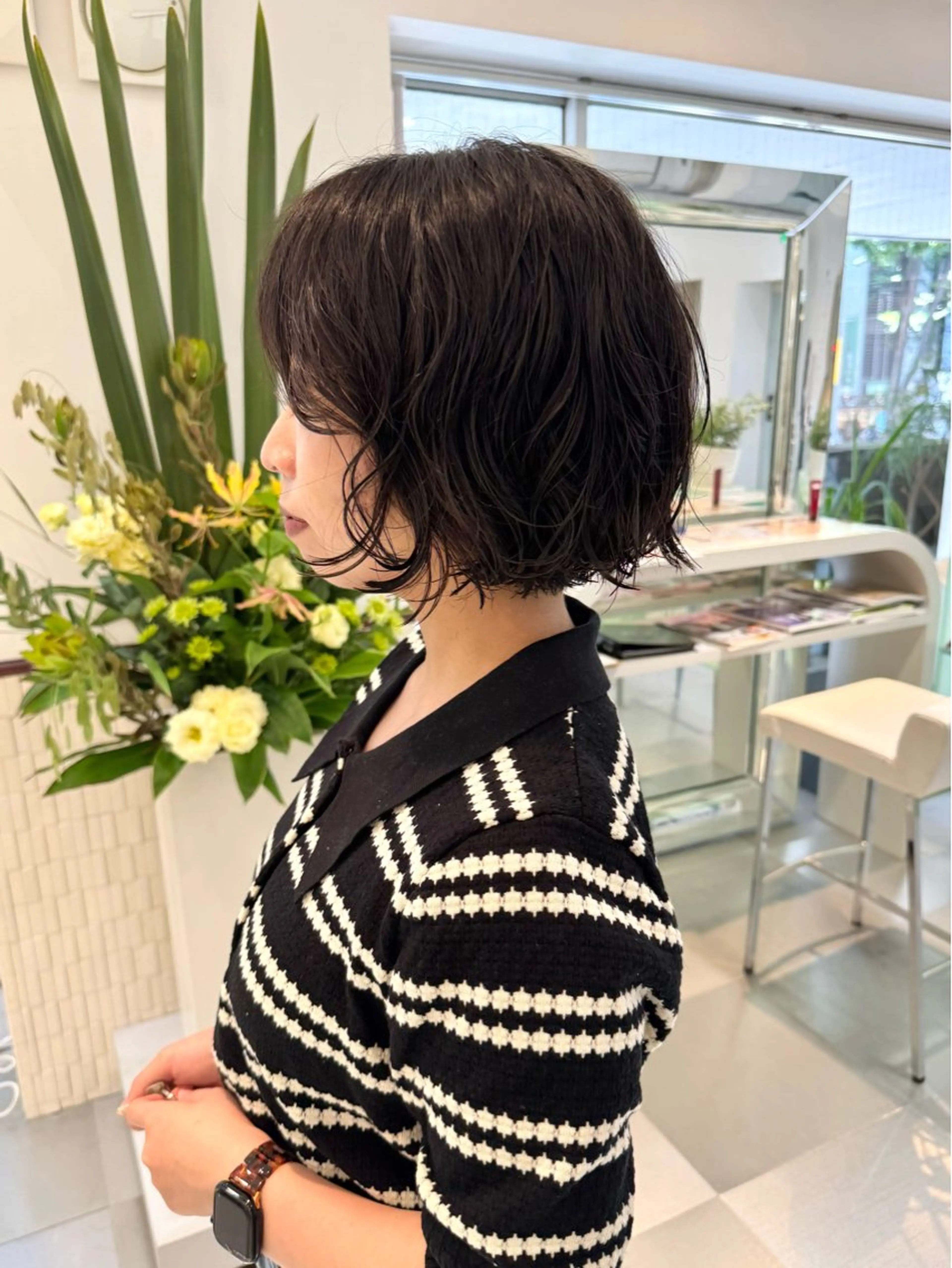 ショート パーマ ボブ カット パーマ トリートメント ZENKO表参道店所属・🌀ダメージレス パーマ🌀萩原　龍のヘアスタイル