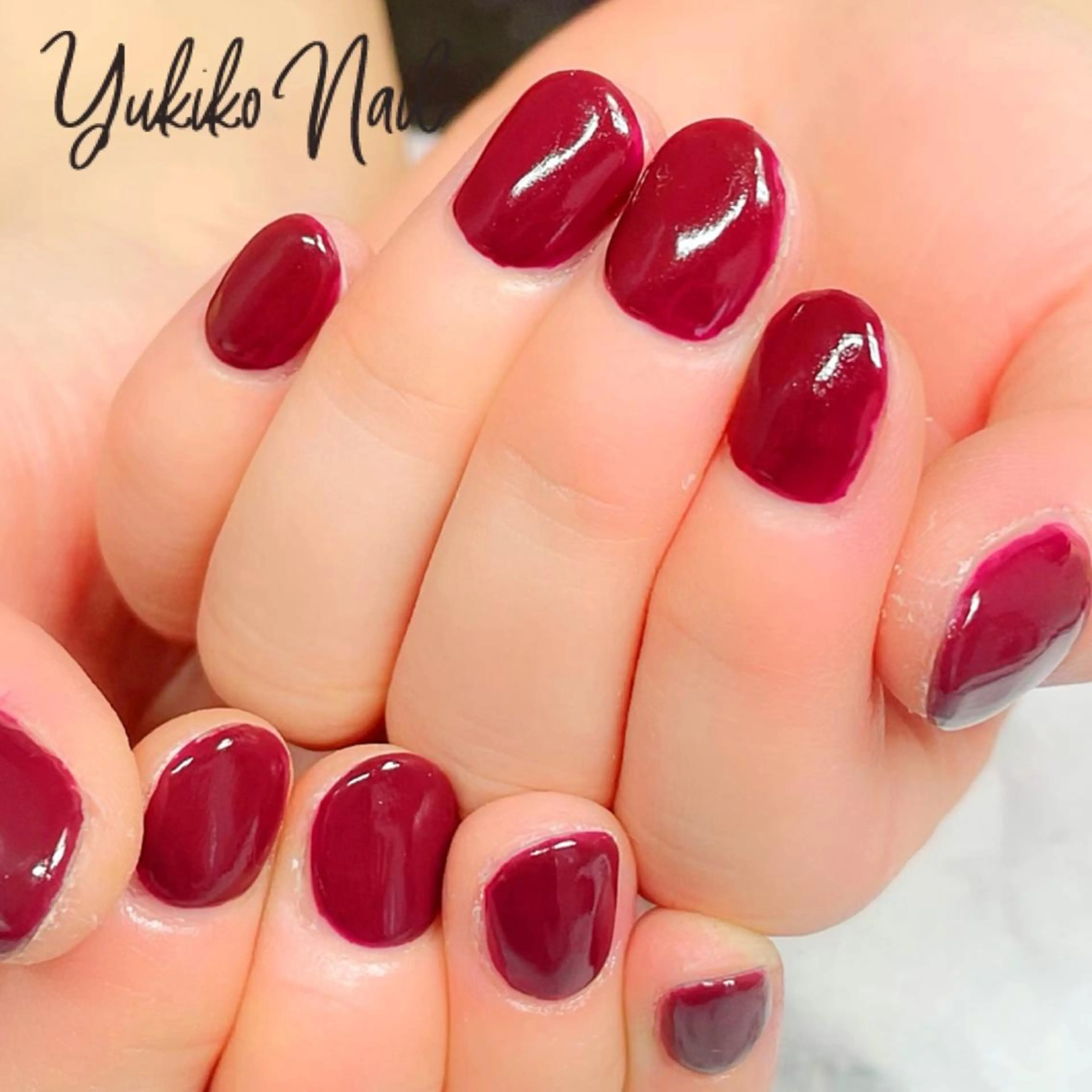 ネイル ワンカラーネイル ハンドネイル ユキコ ネイルのネイルデザイン