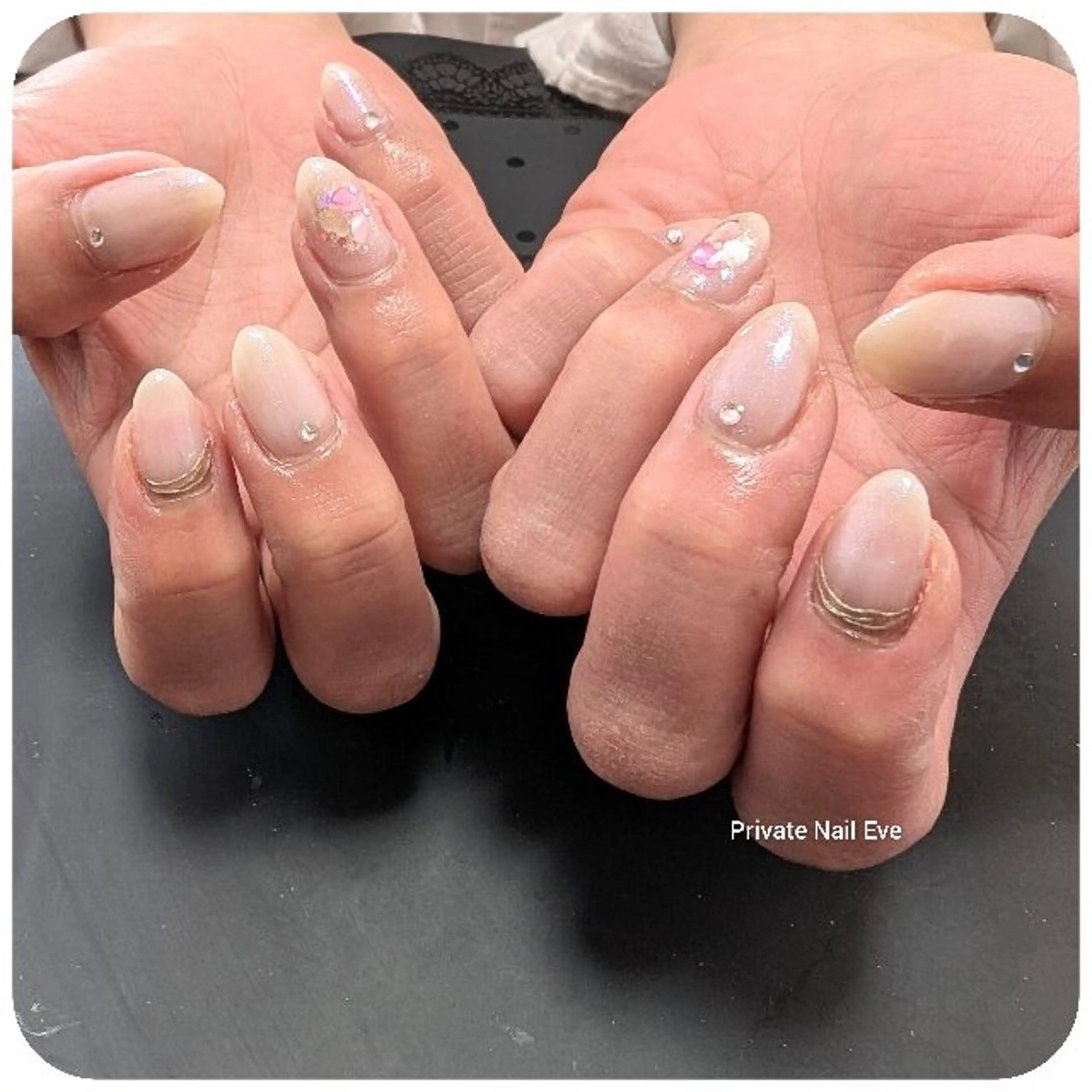 ネイル ニュアンスネイル 春ネイル ハンドネイル ネイル junkoのネイルデザイン