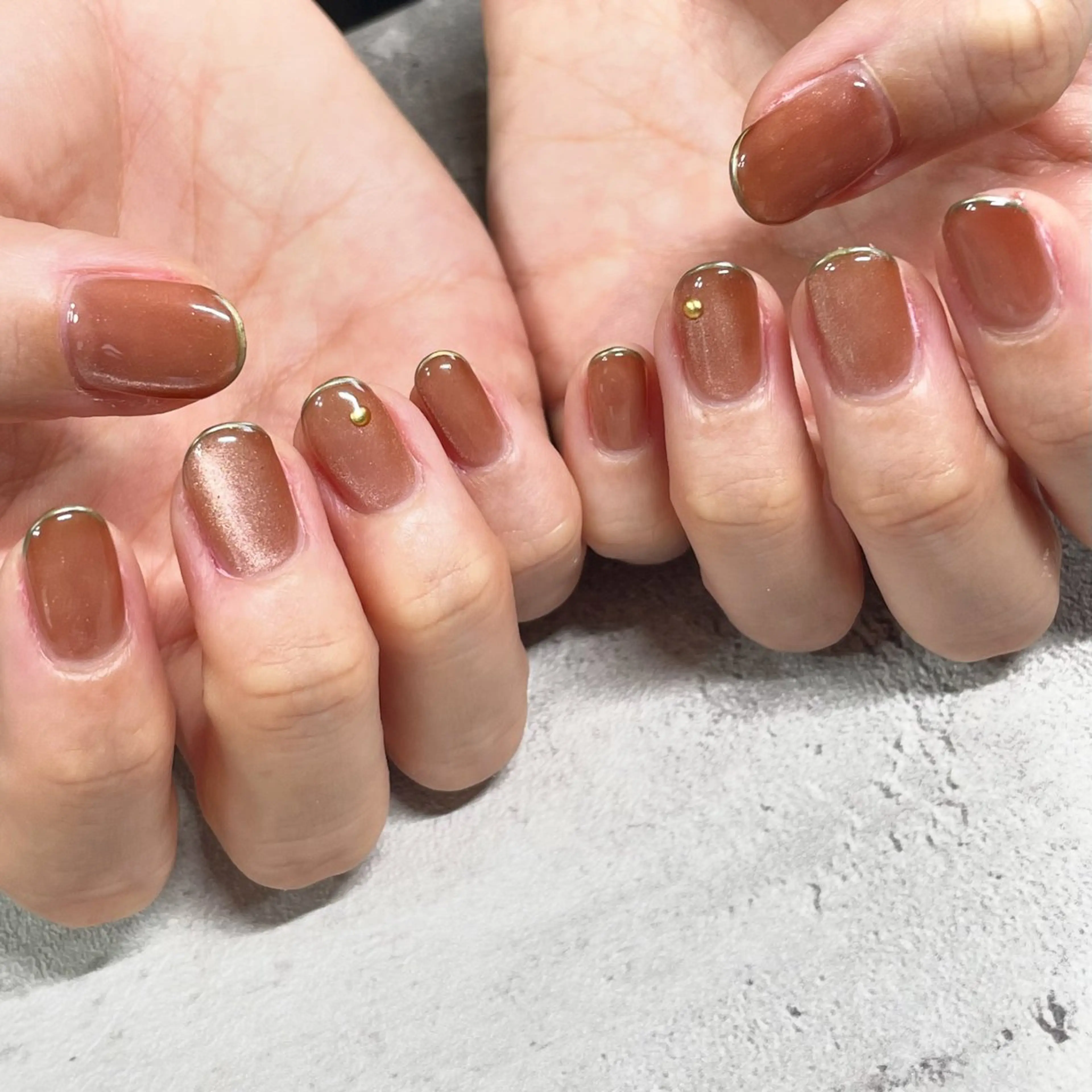 ネイル ジェルネイル シンプルネイル 東 千夏のネイルデザイン