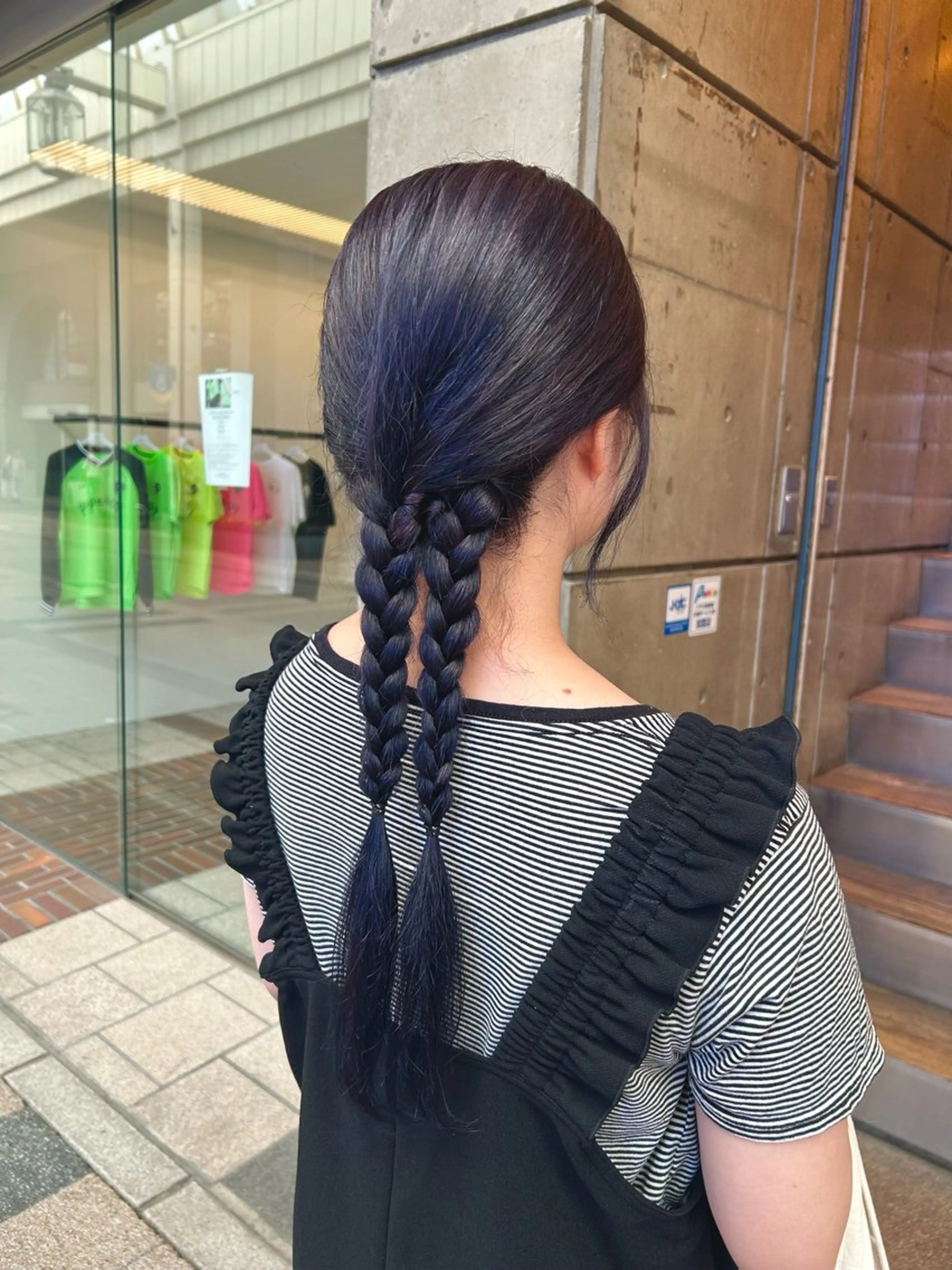 ロング カラー アッシュ ブリーチ ラベンダーカラー SHICUNE /ミホのヘアスタイル