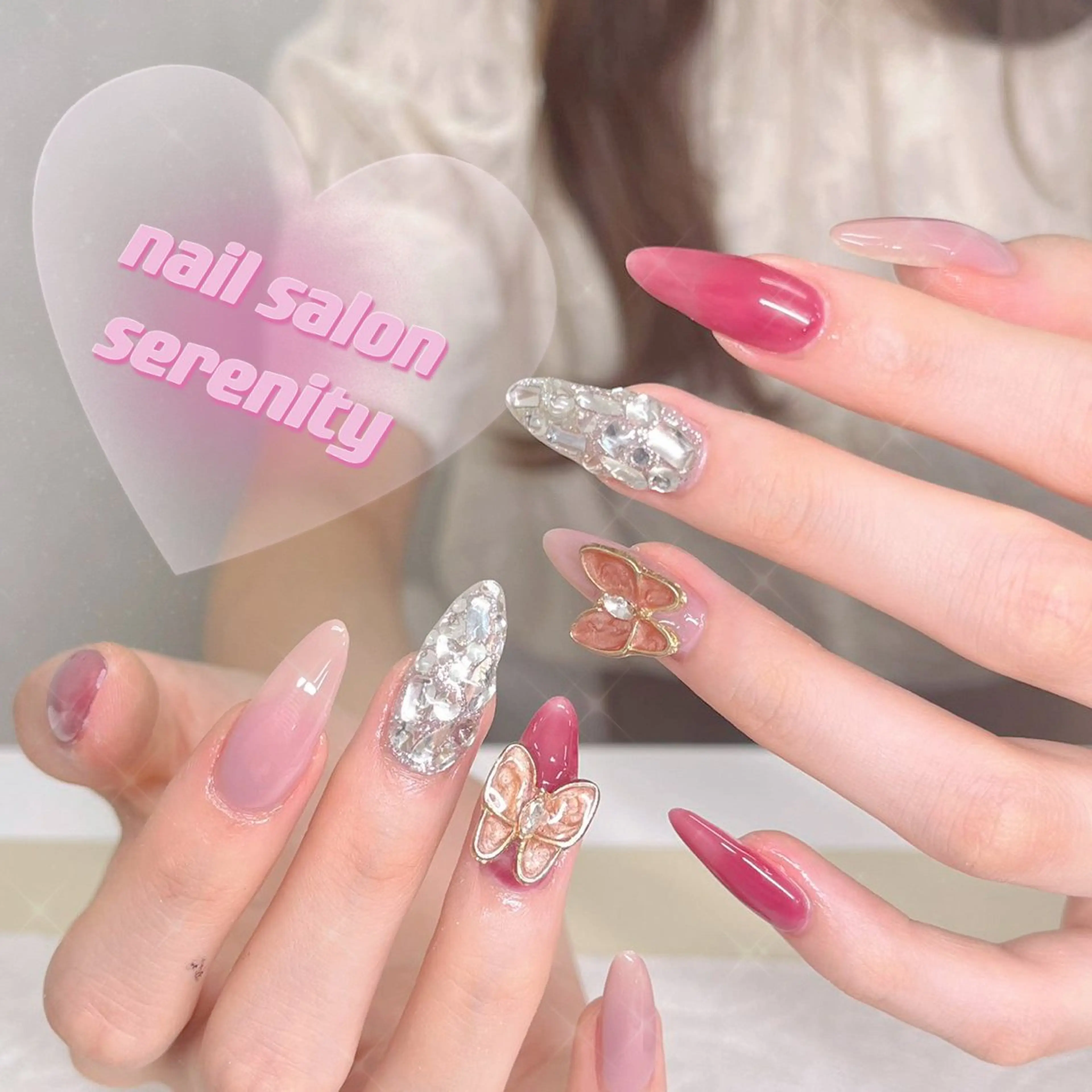 ネイル ハンドネイル ハンドケア ✨Serenity ワンホンネイルのネイルデザイン