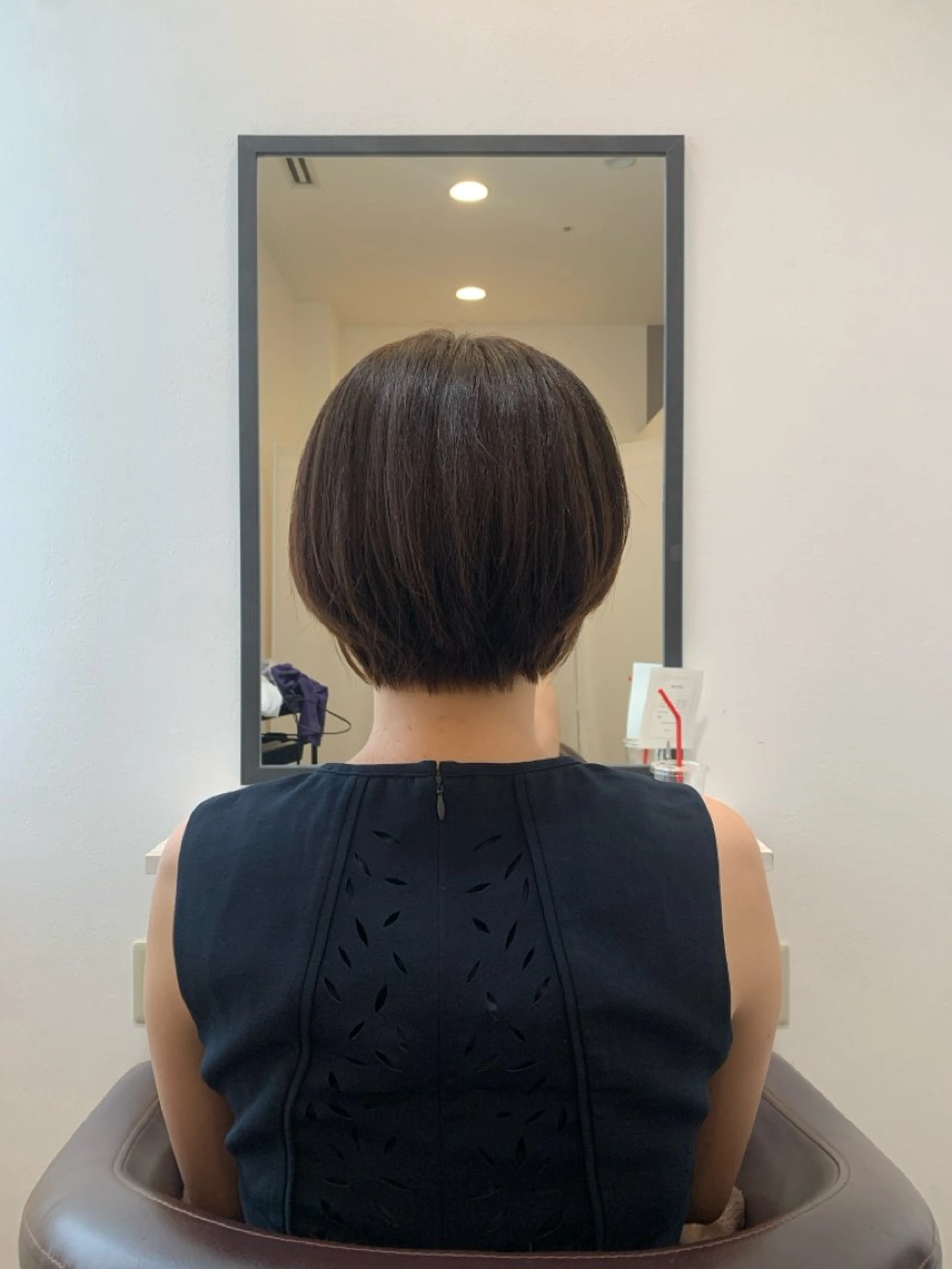 ショート ショートヘア ボブ/ポイントパ ーマ大阪梅田/みなみのヘアスタイル