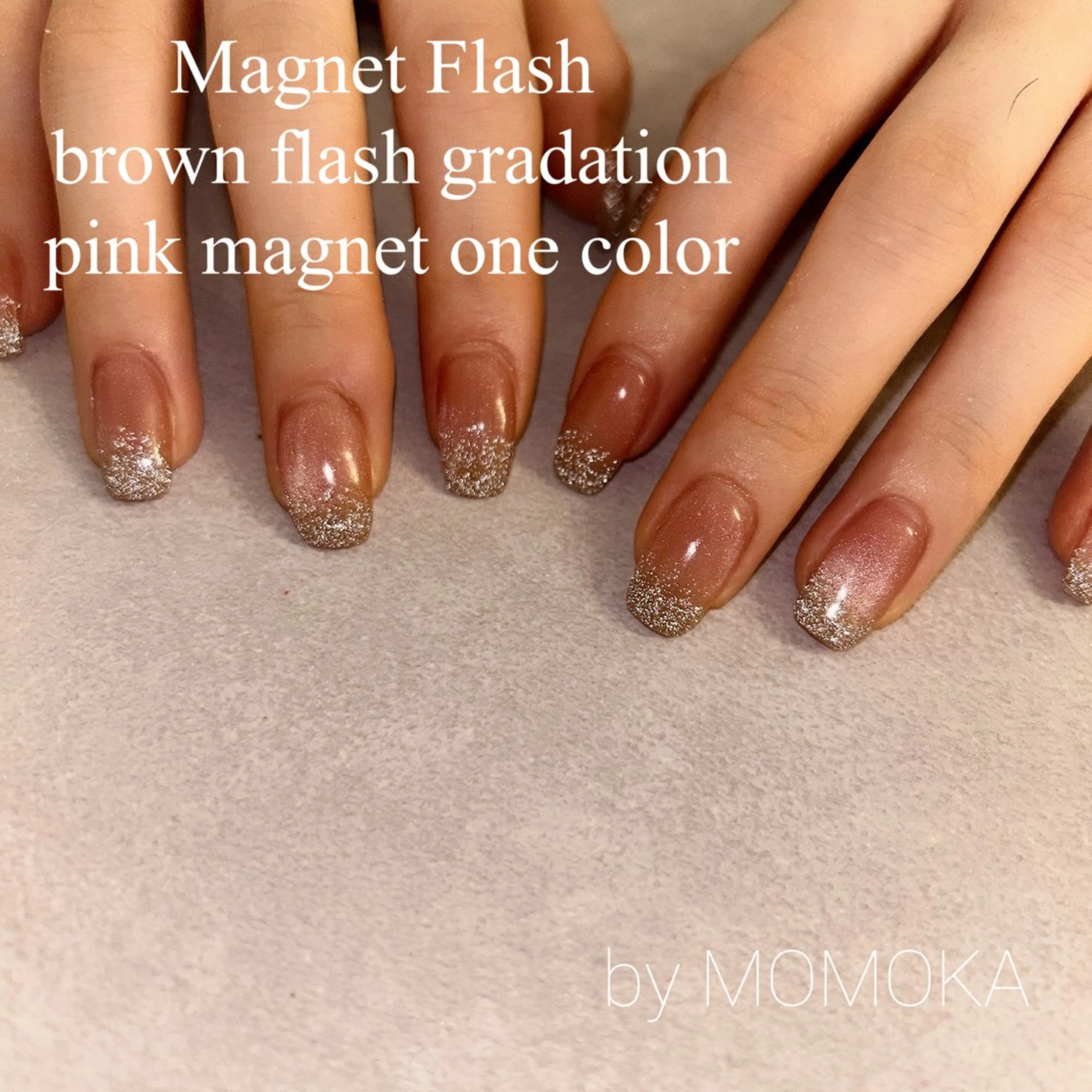 ネイル フラッシュネイル グラデーション ハンドネイル momoka_nails所属・Momo Nailsのネイルデザイン