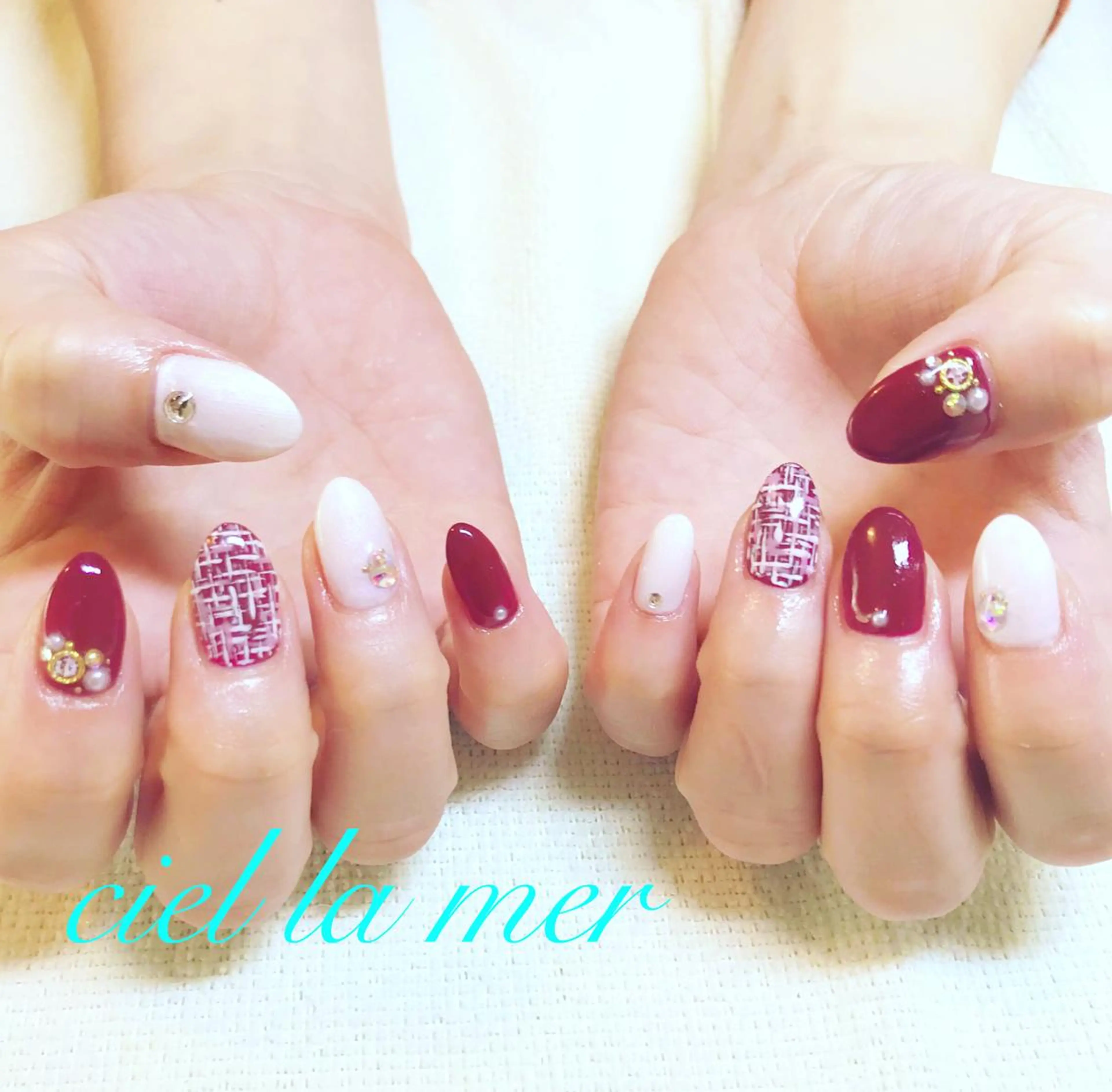 ネイル ハンドネイル フットネイル ciel la merのネイルデザイン