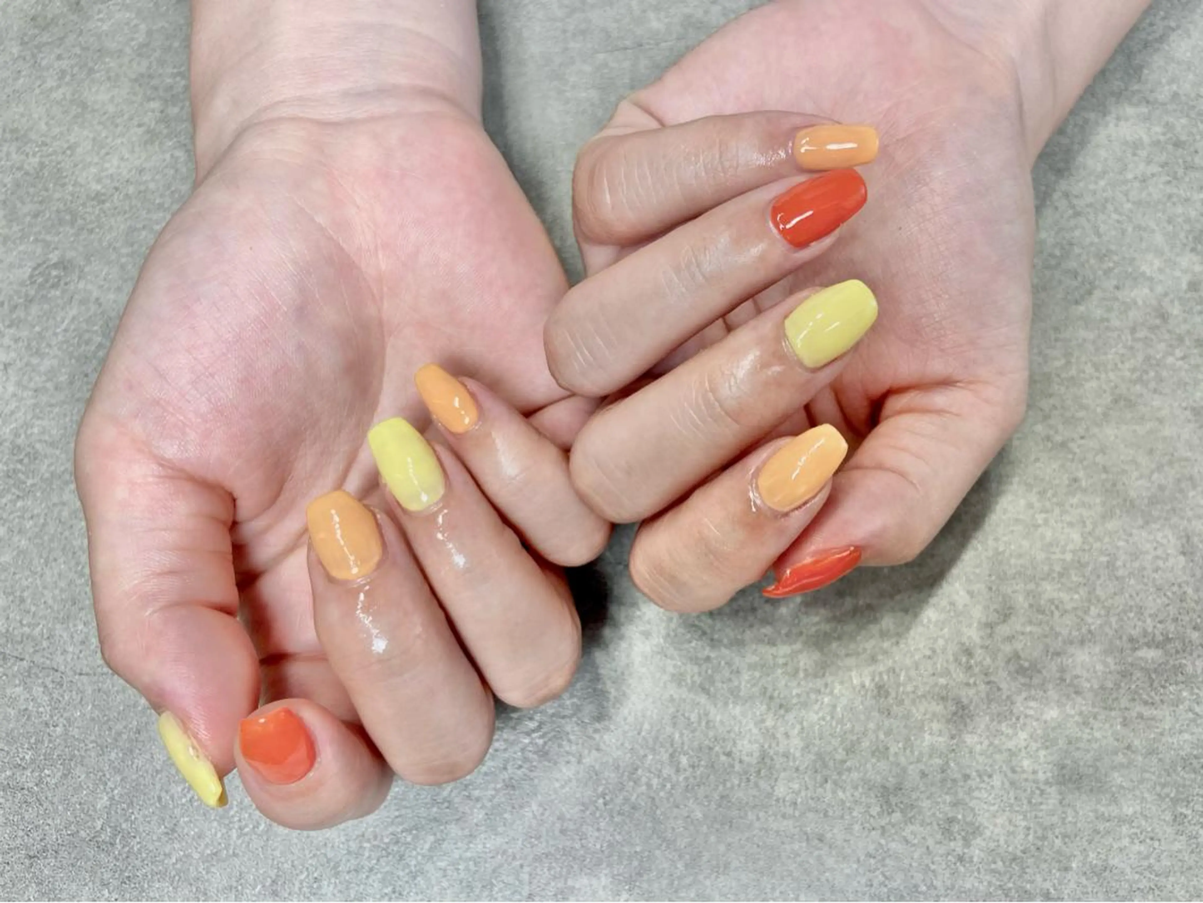 ネイル オレンジ salon de oct.のネイルデザイン