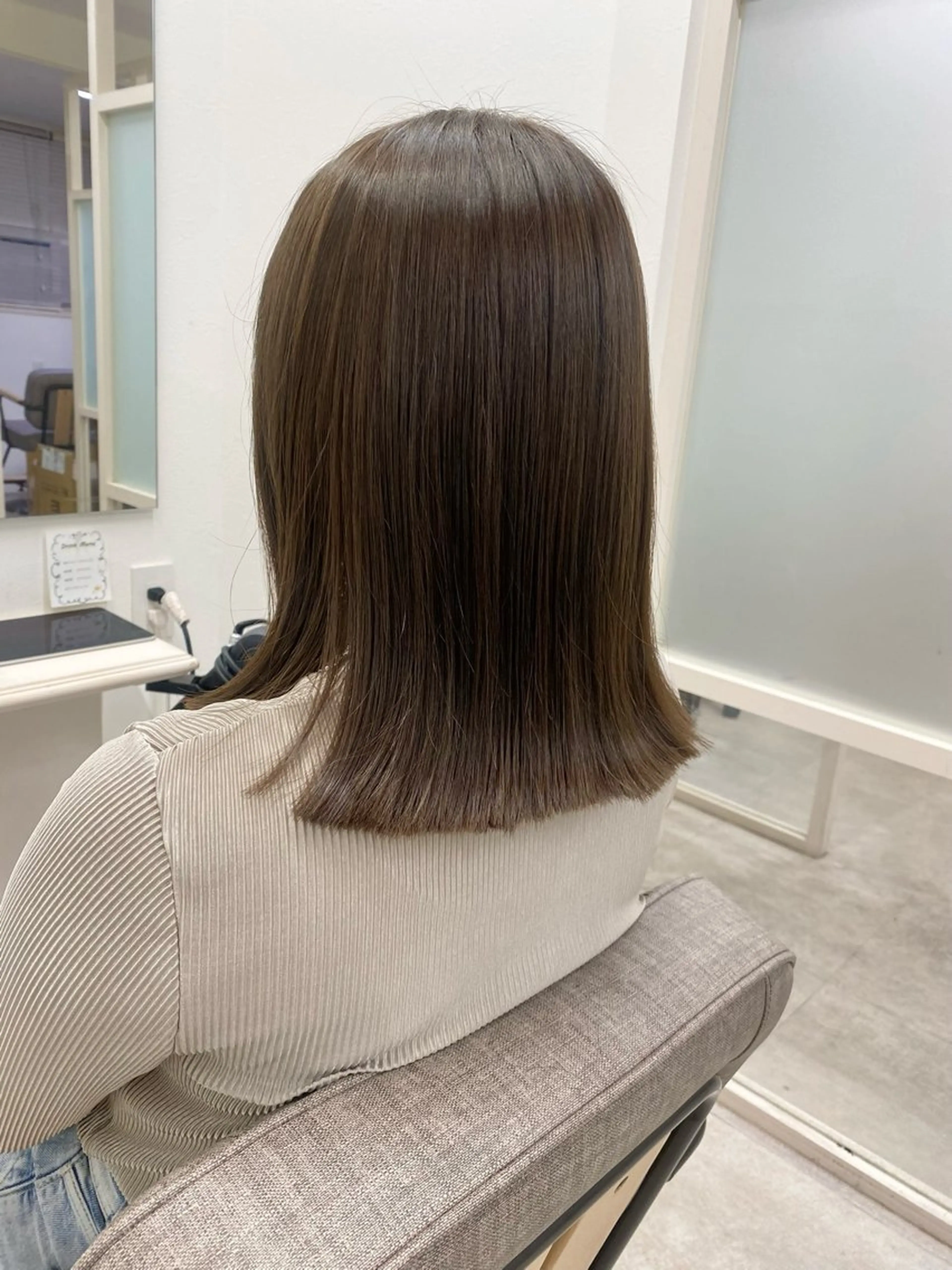 ミディアム カット トリートメント 透明感カラー/ FRAME天王寺✨のヘアスタイル