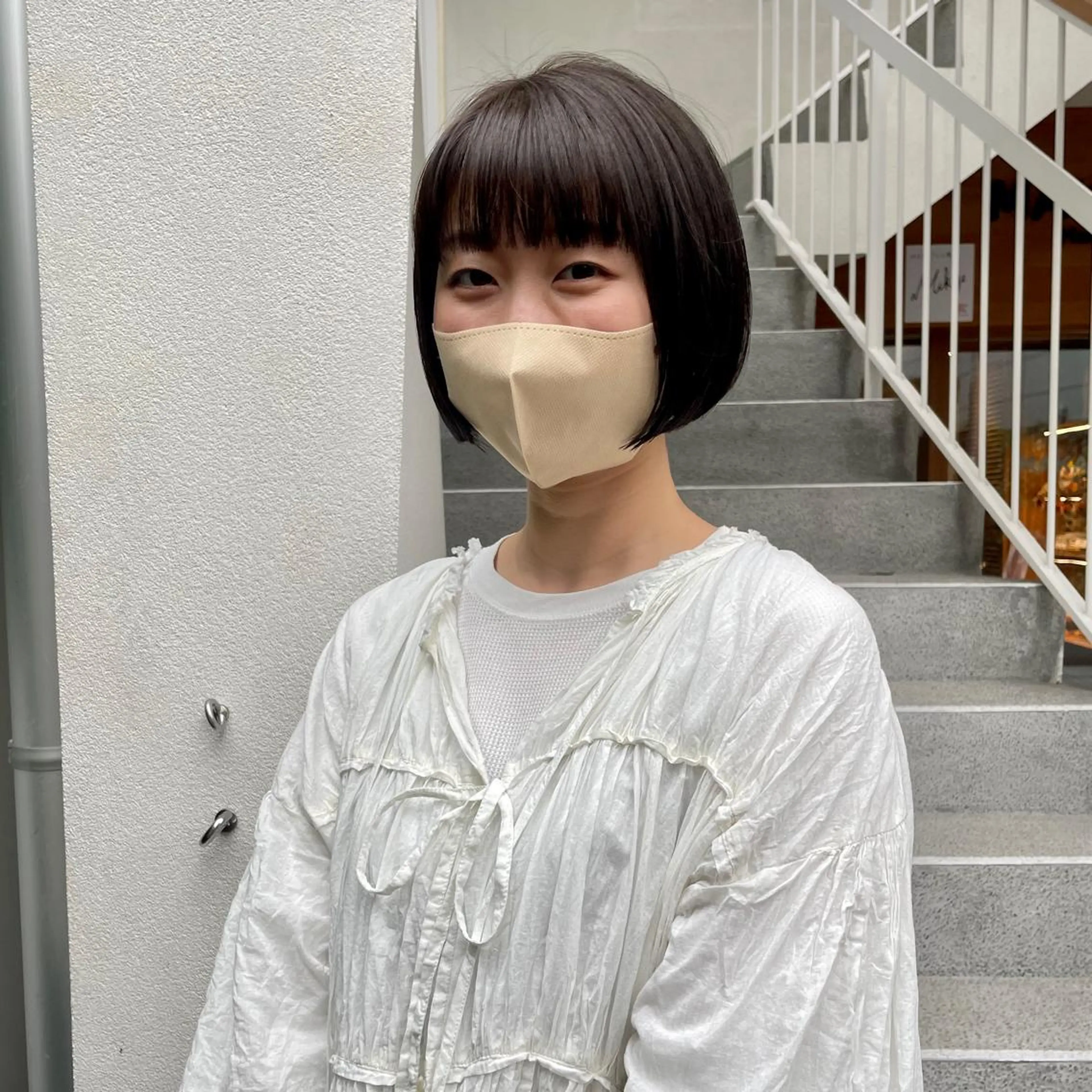 ミディアム カラー パーマ ヘアアレンジ メンズ キッズ ネイル マツエク・マツパ アイブロウ カット ヘアカラー casane所属・暖色・前髪カット 🎗️佐藤ゆみこのヘアスタイル