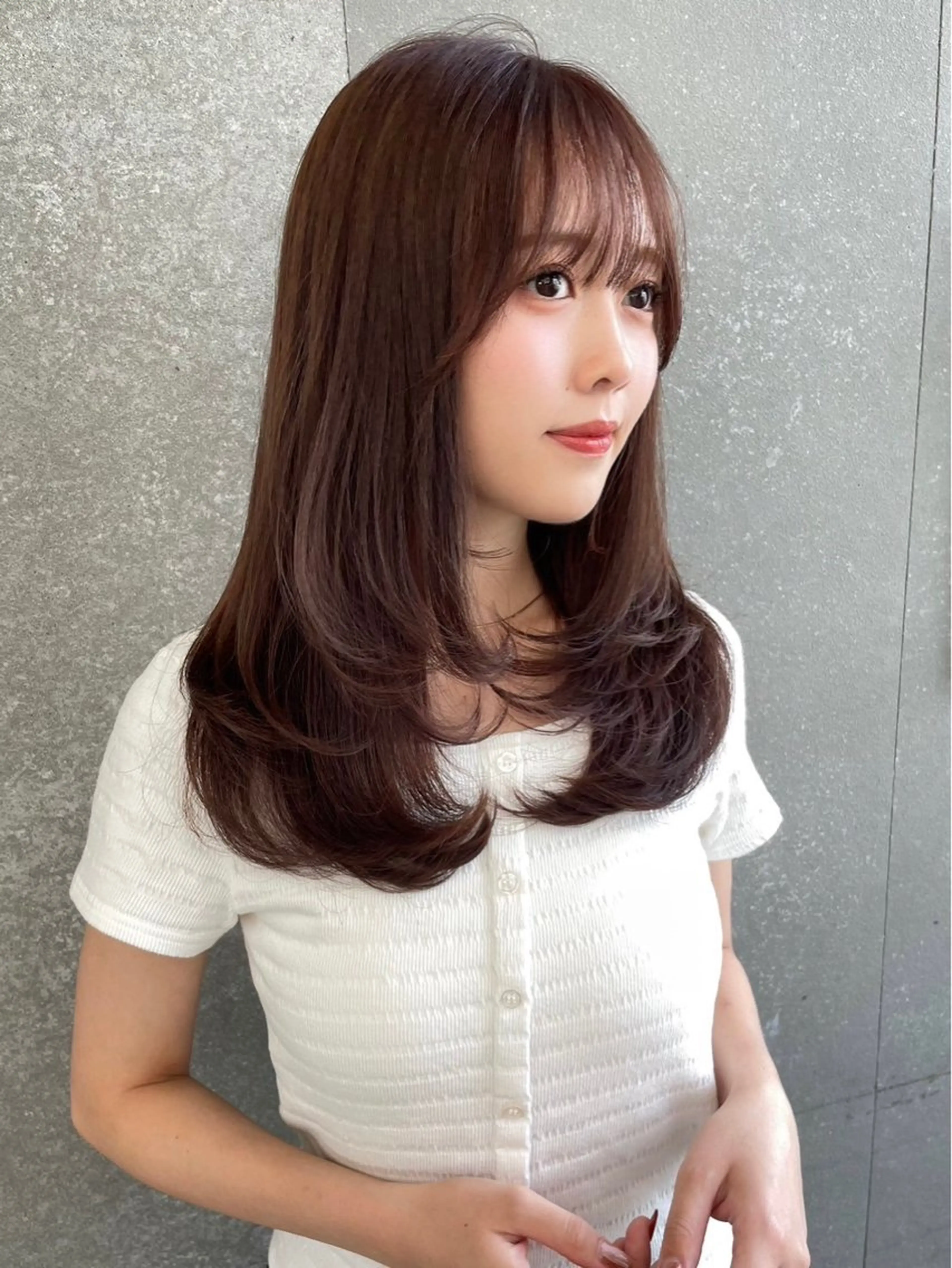 ミディアム レイヤーカット COALL nex the salon所属・Riria✨ レイヤーカットのヘアスタイル