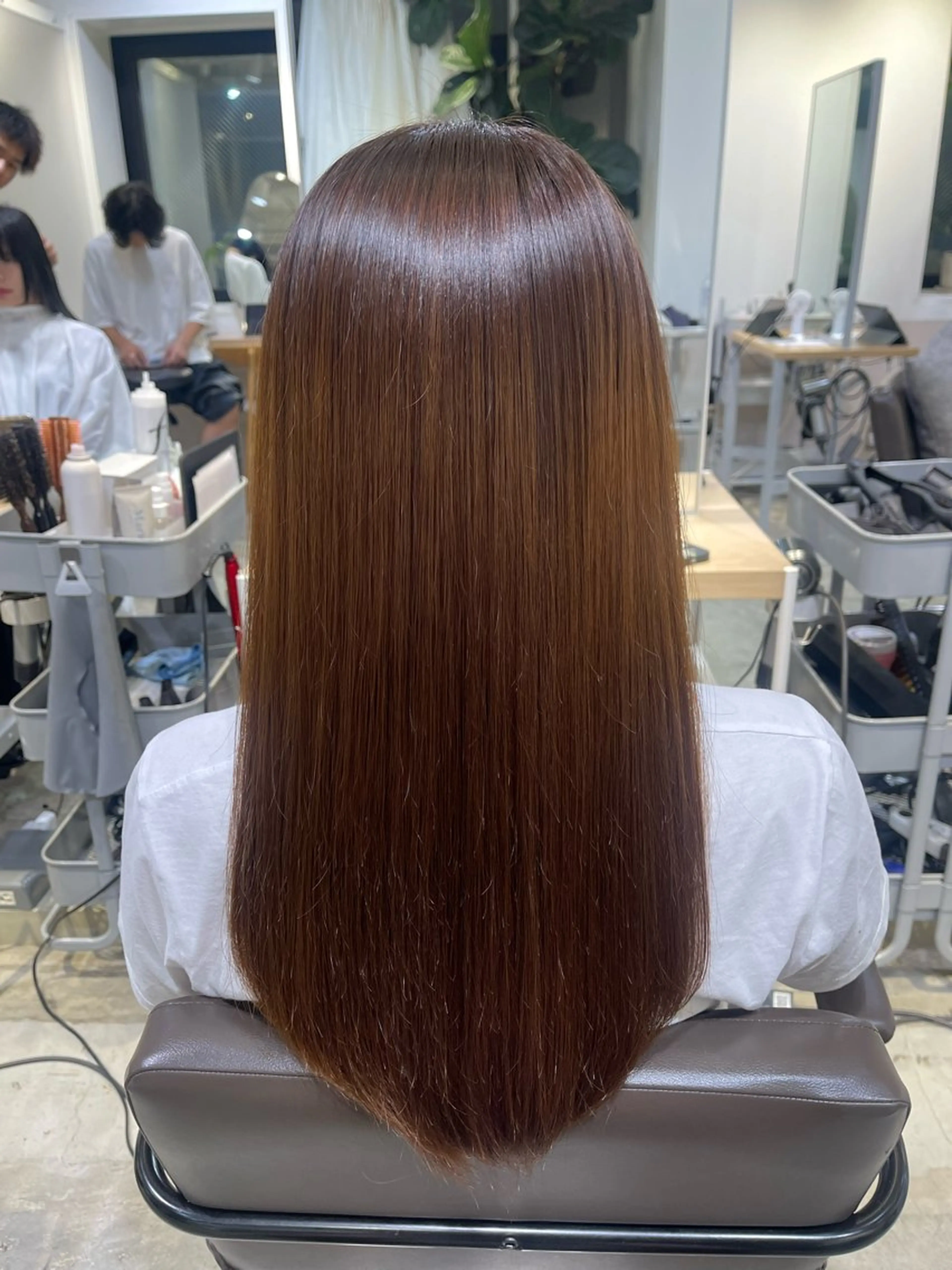 ロング 縮毛矯正 🎀縮毛矯正／メンズ パーマ🌀／りんのヘアスタイル