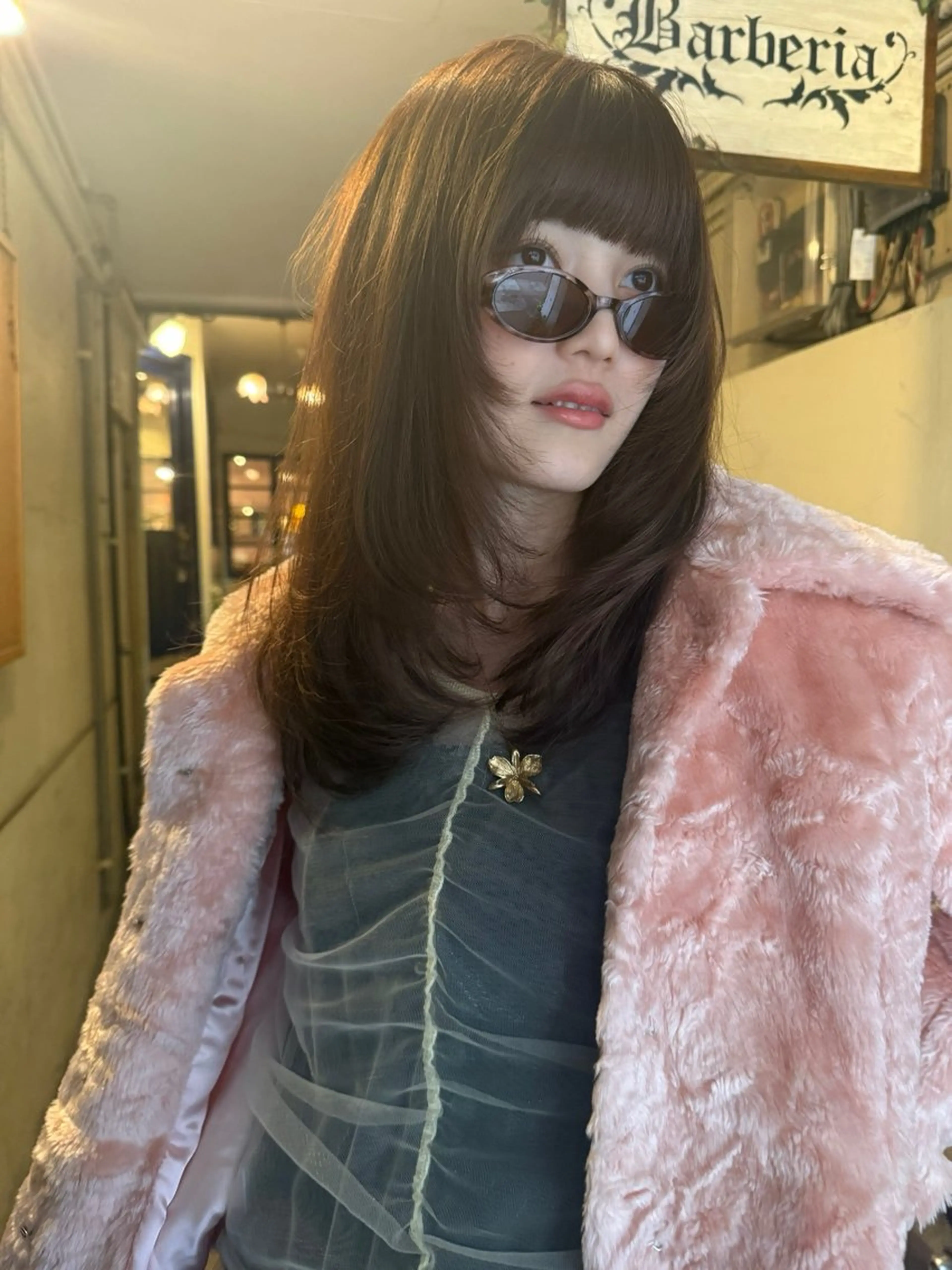 ロング カラー YURiA レイヤー🫧暖色のヘアスタイル