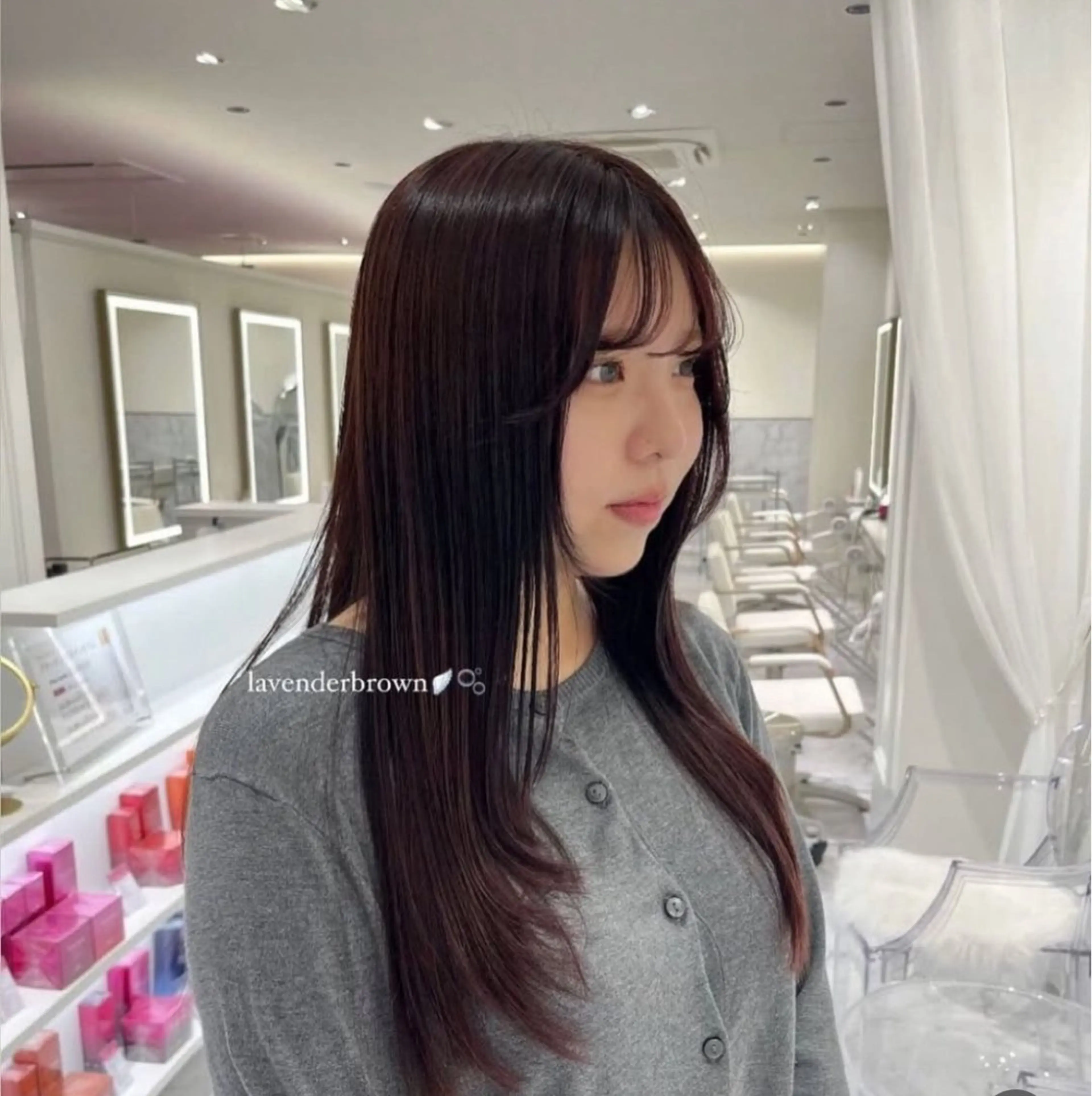 ロング カラー ヘアカラー ParveMix 🌝🫧山本 玲南のヘアスタイル